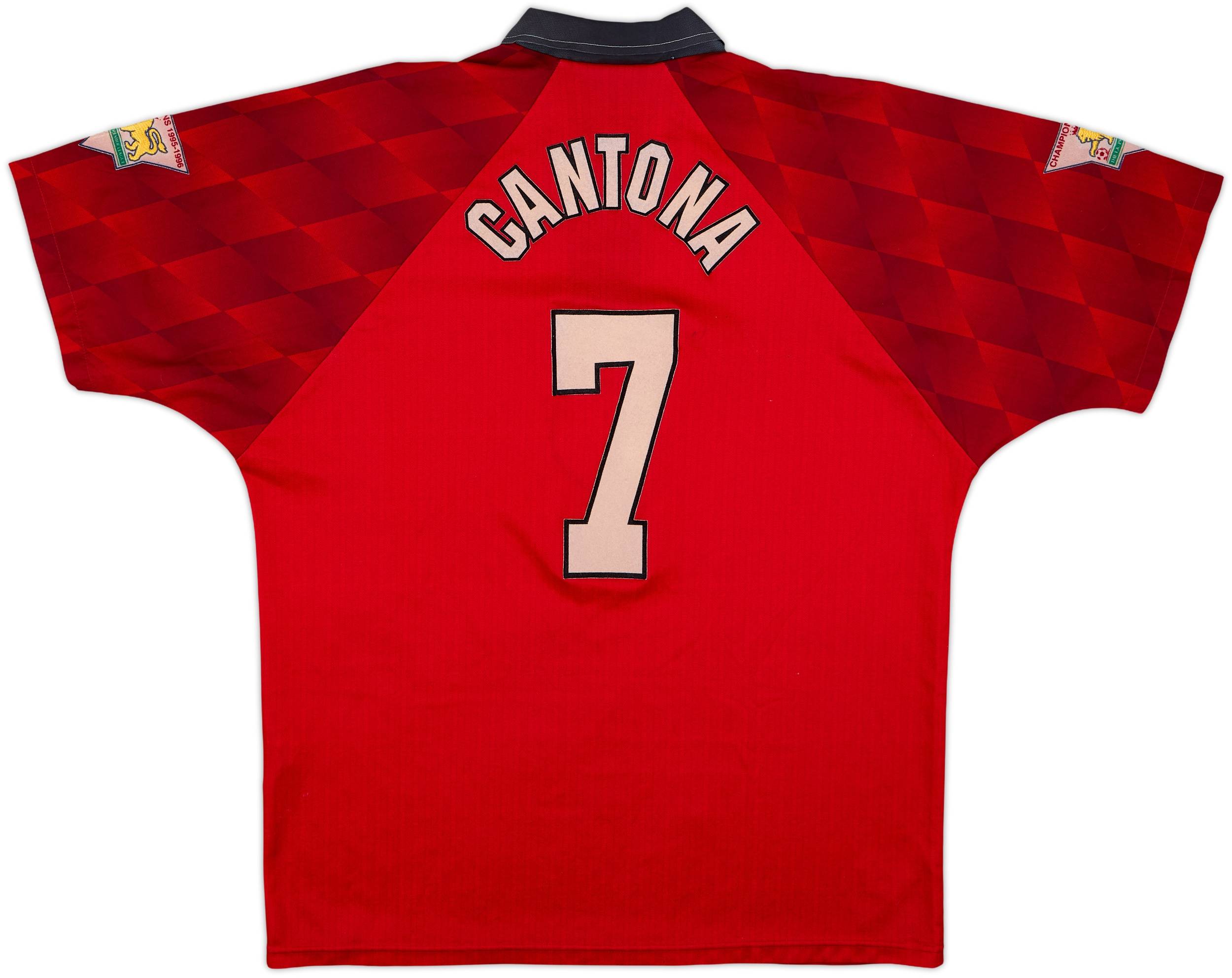 1996-98 Manchester United Home Shirt Cantona #7 - 6/10 - (L)