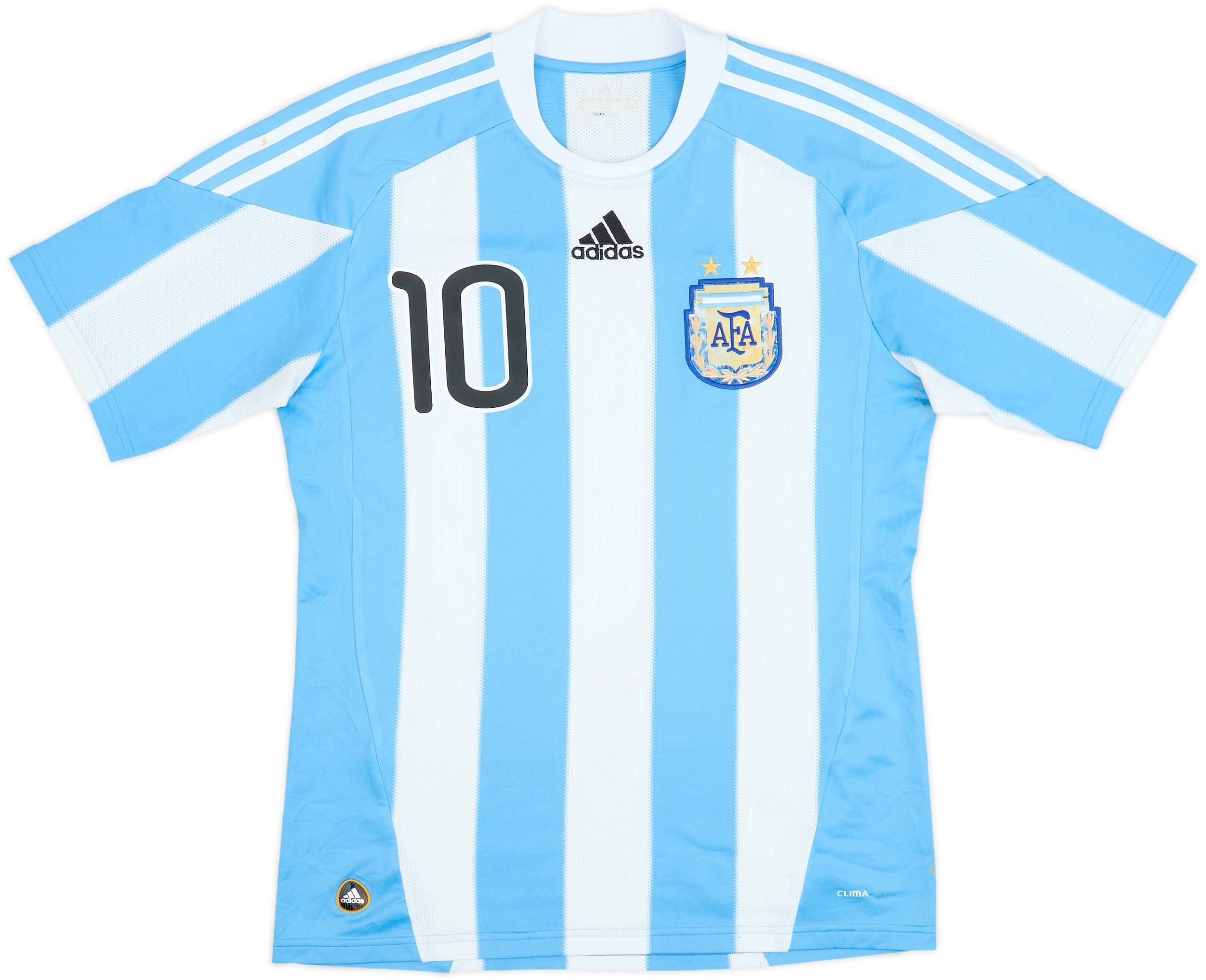 希少  AFA Argentina 2010 Messi #10 2010-11 Argentina Home Shirt Messi #10 - 5/10 - (S)