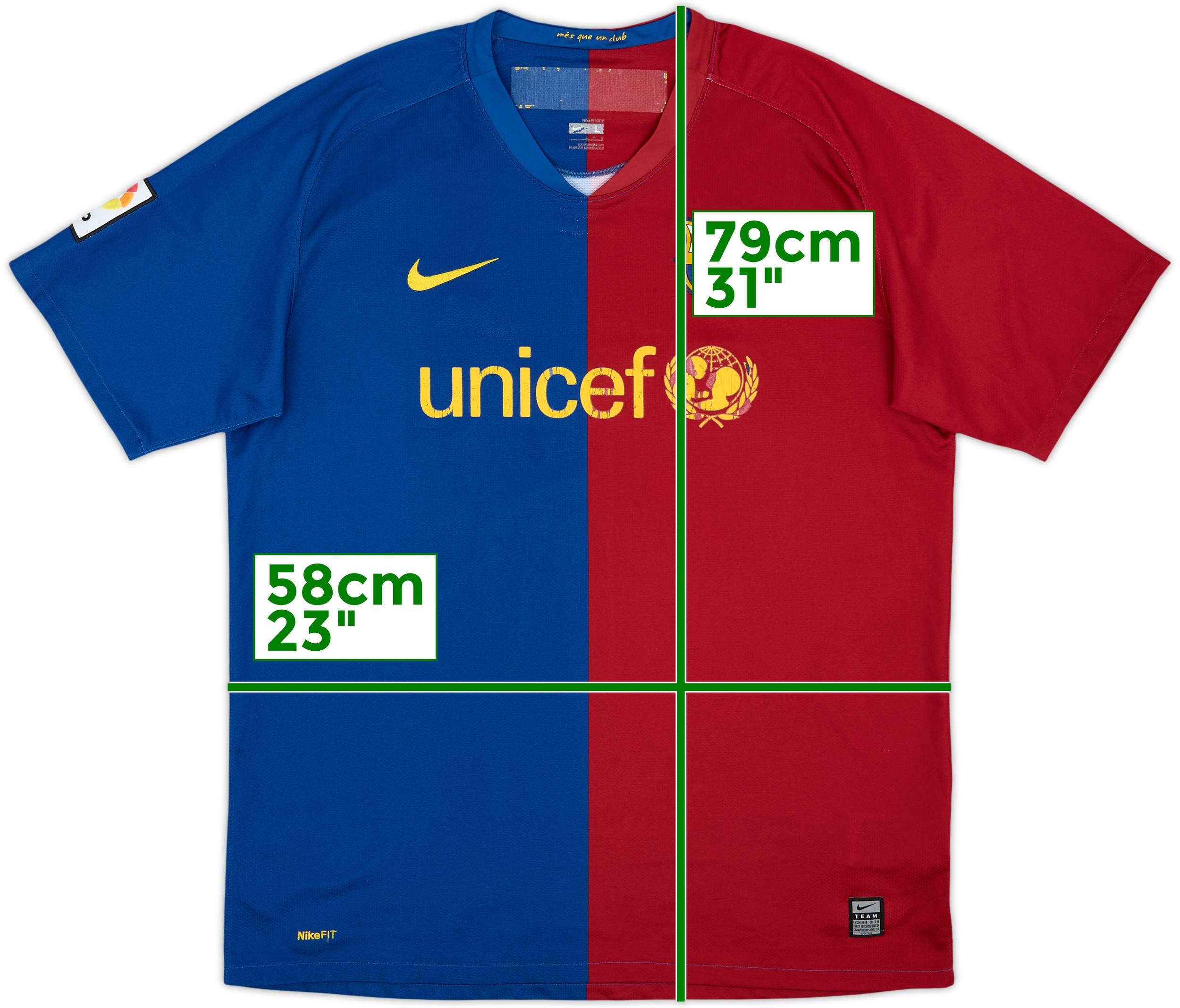 2008-09 Barcelona Home Shirt - 4/10 - (L)