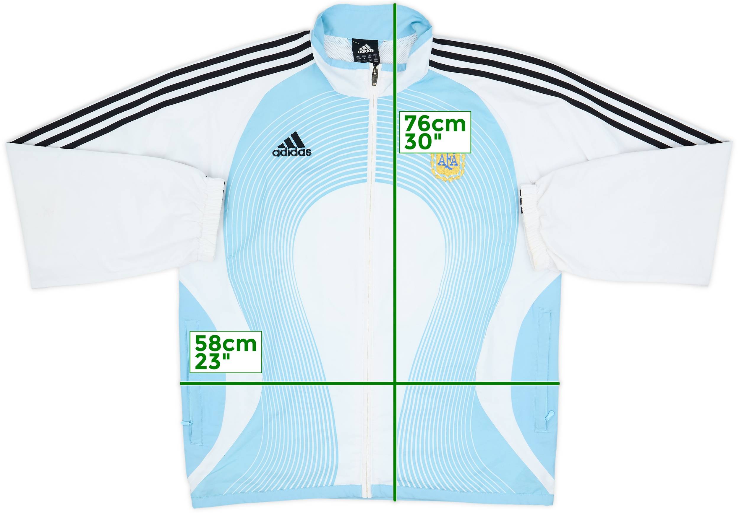 2005-06 Argentina adidas Track Jacket - 7/10 - (M/L)