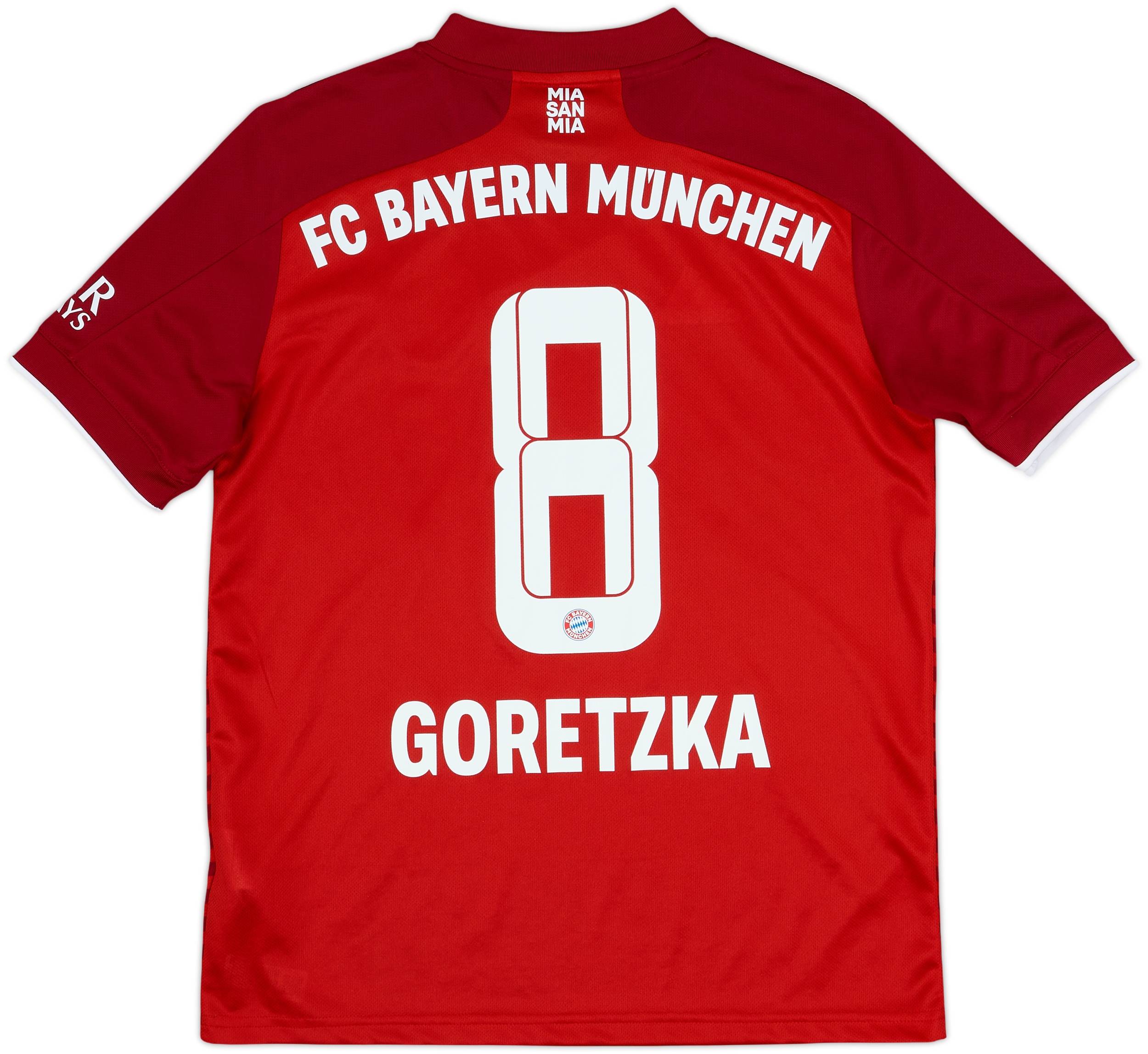 2021-22 Bayern Munich Home Shirt Gortezka #8 - 8/10 - (L.Boys)