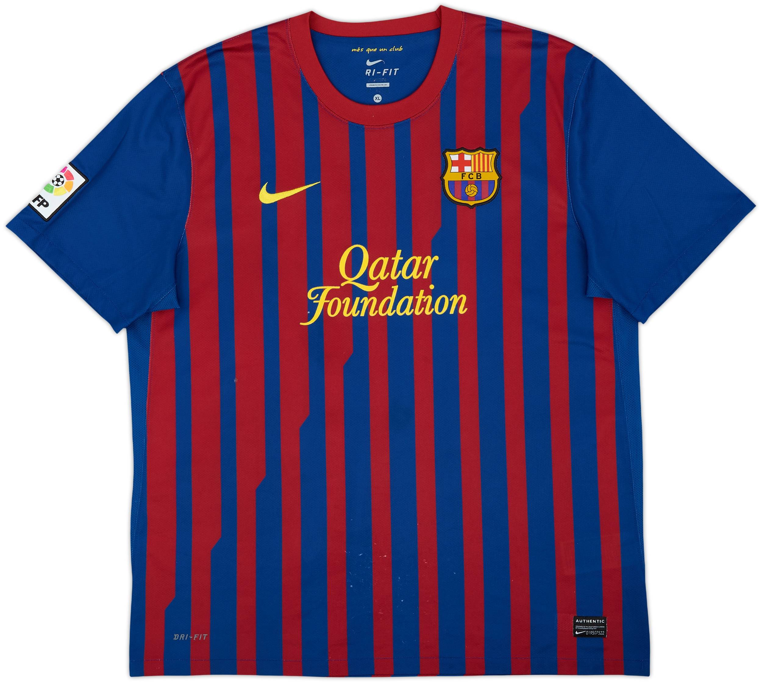 2011-12 Barcelona Home Shirt Messi #10 - 7/10 - (XL)