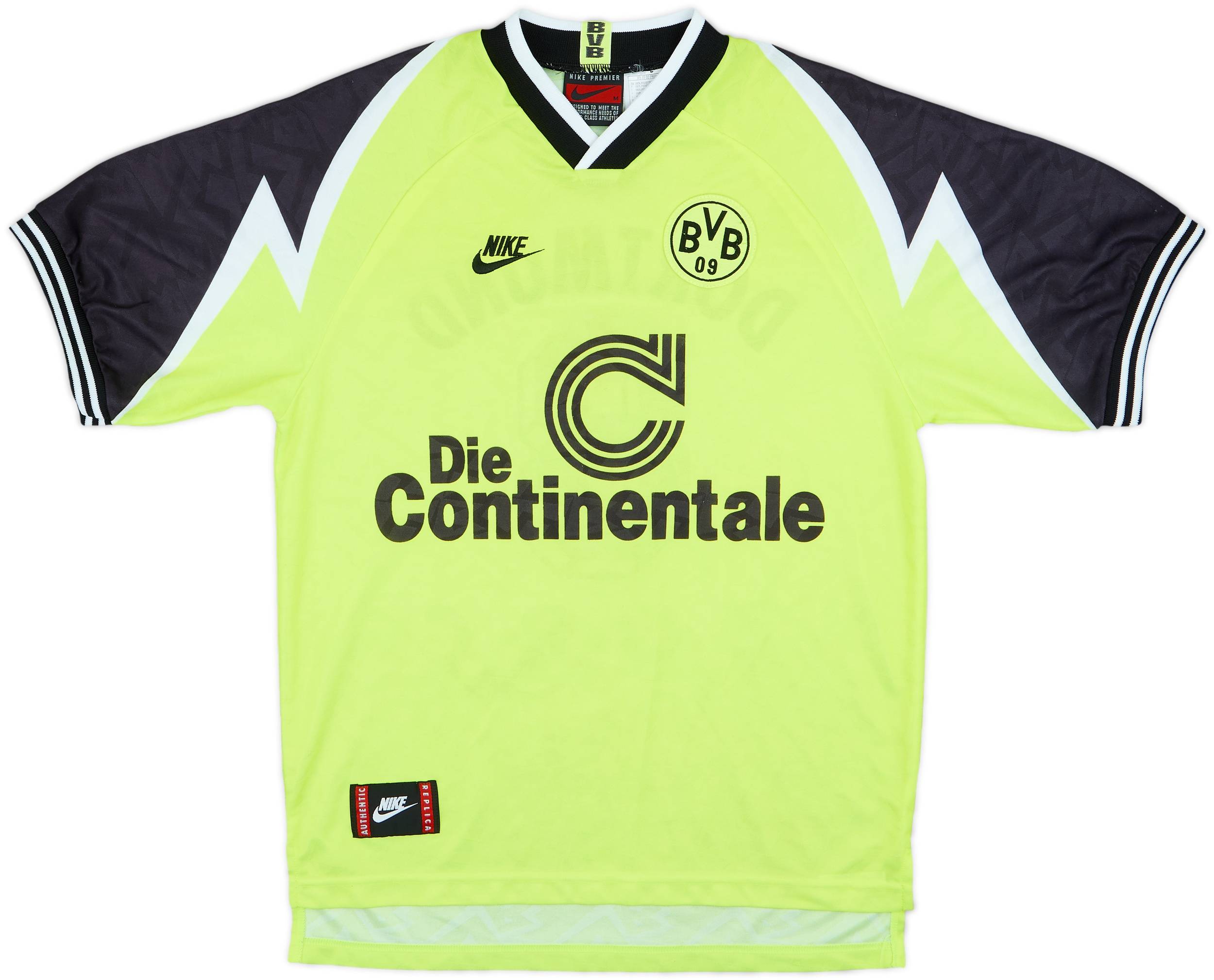 1995-96 Borussia Dortmund Home Shirt Zorc #8 - 8/10 - (M)