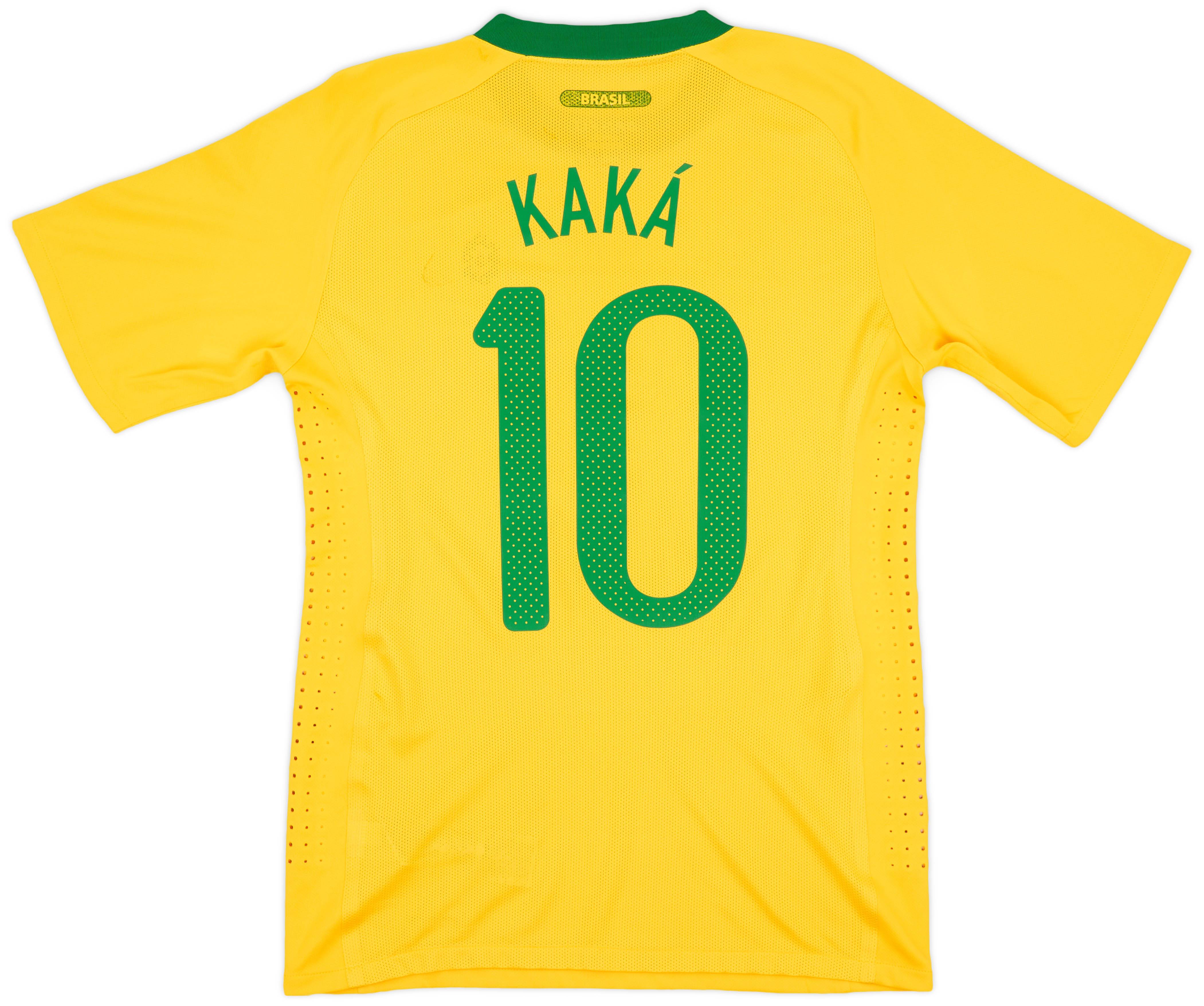 2010 11 Brazil Authentic Home Shirt Kaka 10 6 10 M
