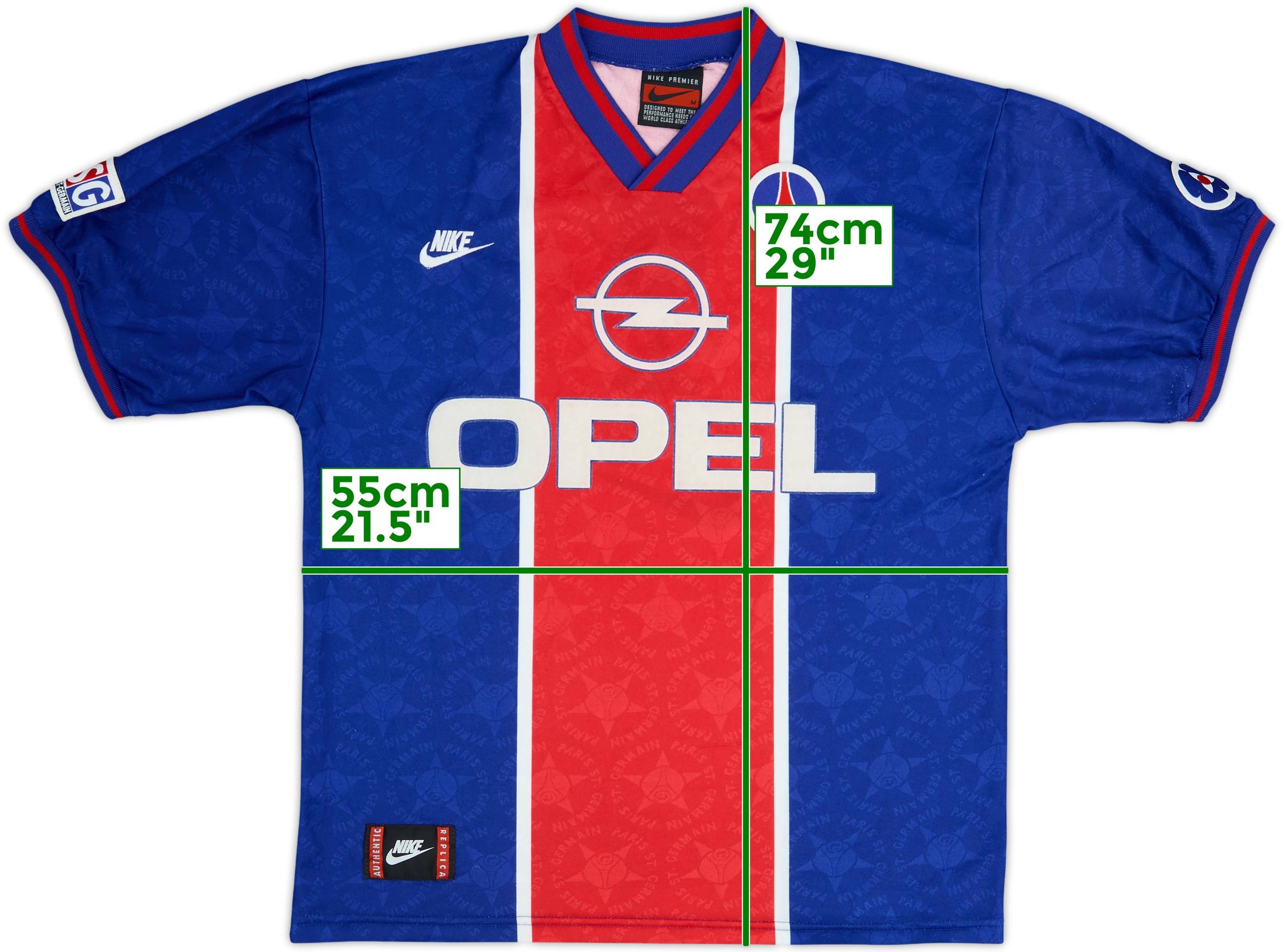 1995-96 Paris Saint-Germain 'Cup Winners' Cup' Home Shirt - 9/10 - (M)