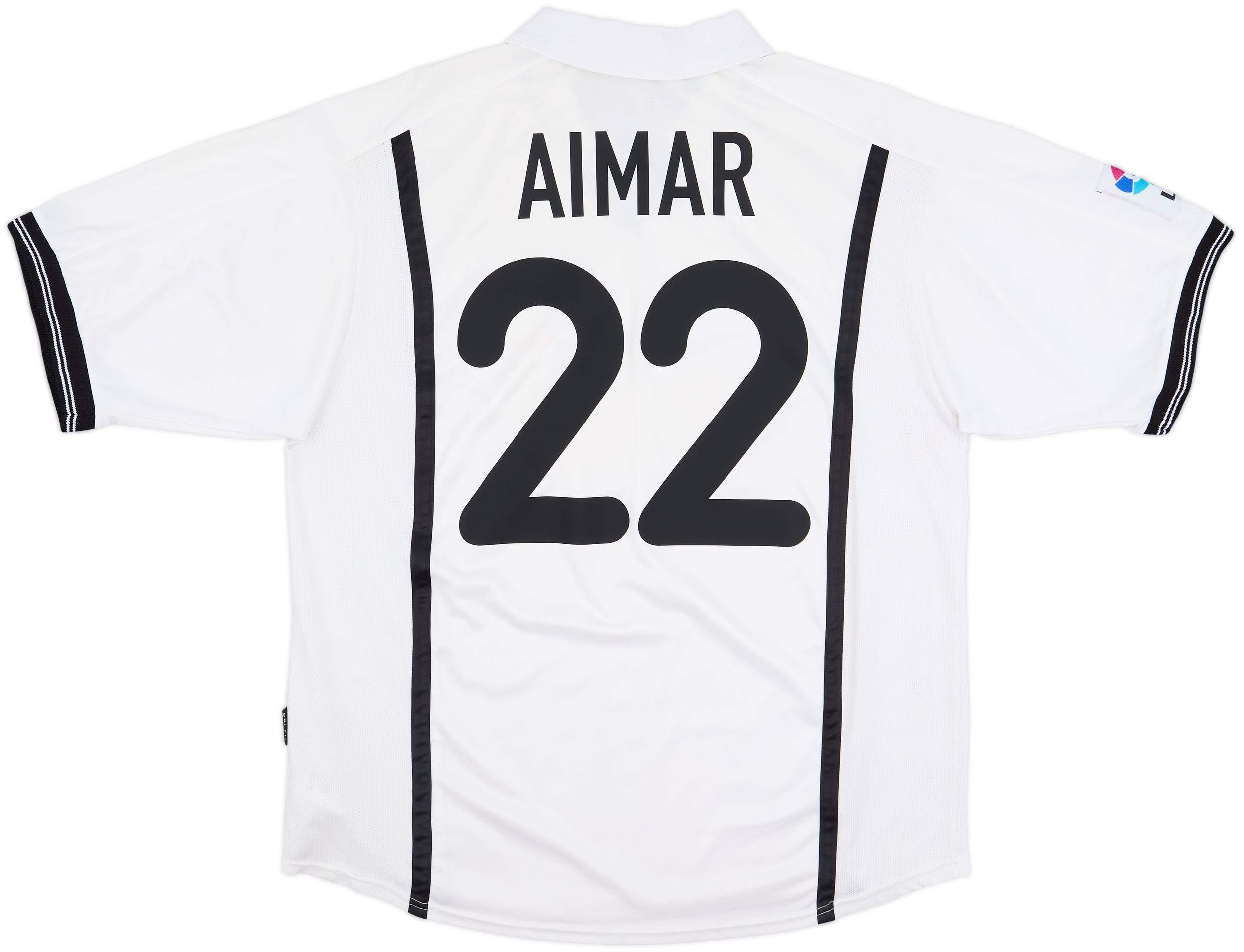 2000-01 Valencia Home Shirt Aimar #22 - 8/10 - (XL)