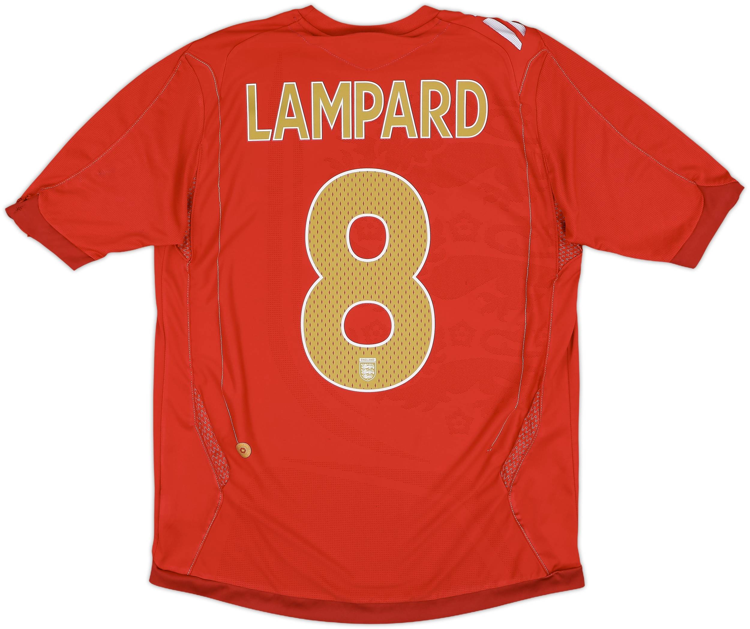 2006-08 England Away Shirt Lampard #8 - 5/10 - (M)