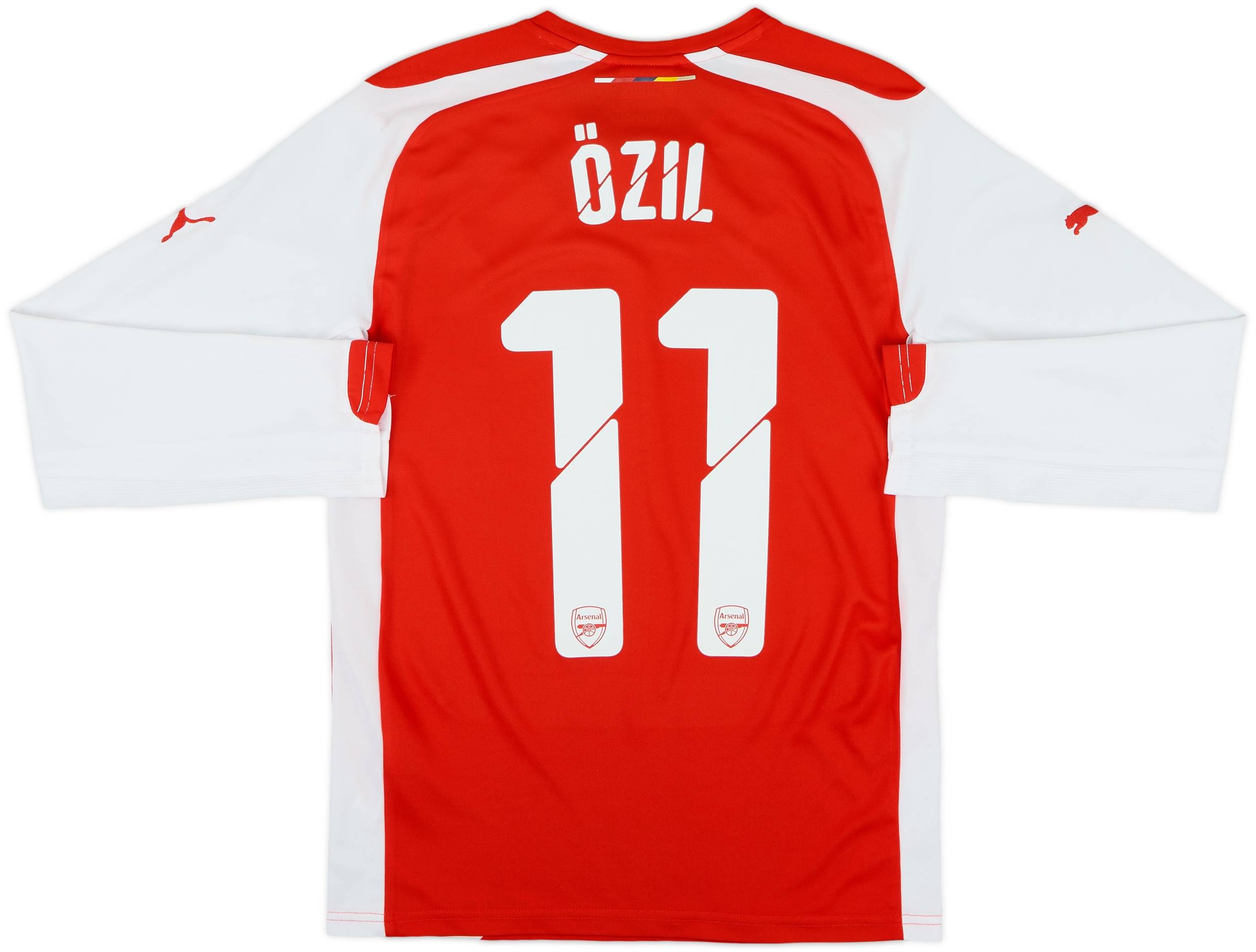 2014-15 Arsenal Home L/S Shirt Ozil #11 - 7/10 - (XS)