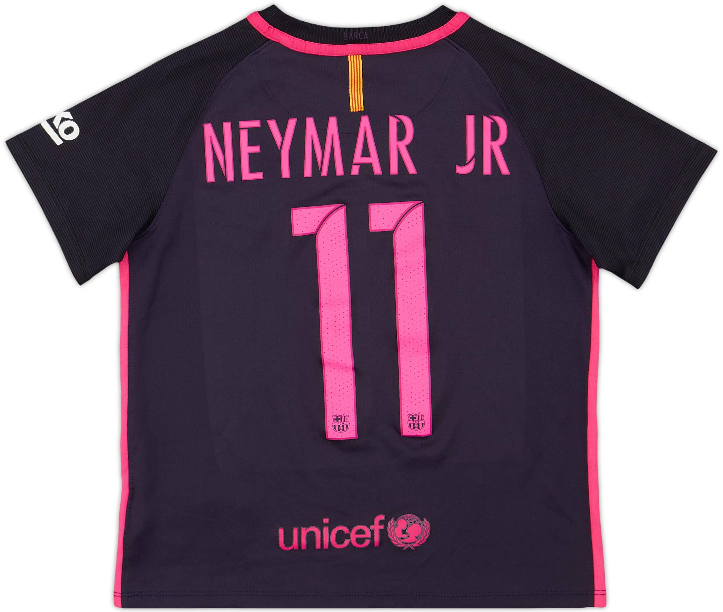 FCバルセロナ NEYMAR JR 11番 シャツ　ホーム　16-17 2016-17 Barcelona Away Shirt Neymar Jr #11 - 10/10 - (S.Boys)