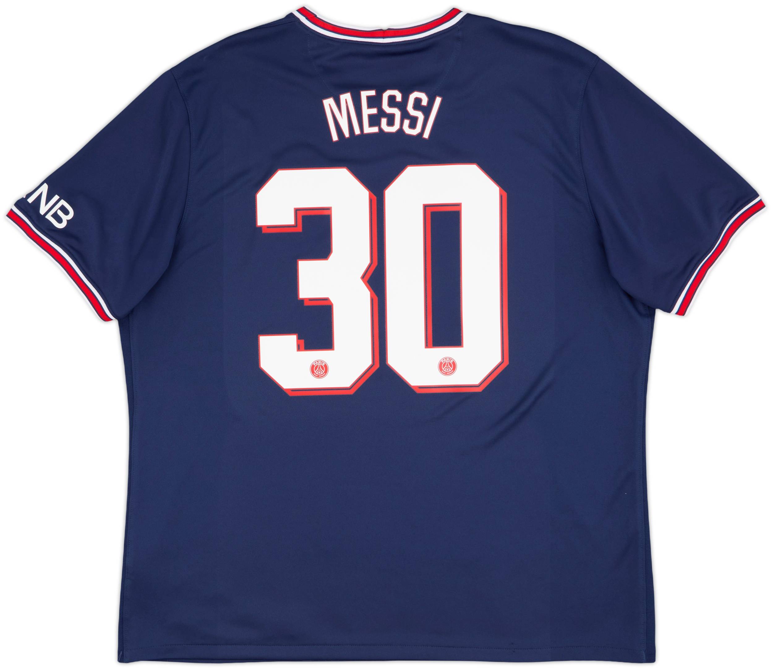 メッシ 30番 パリ・サンジェルマン シャツ XL 2021-22 Paris Saint-Germain Home Shirt Messi #30 - 9/10 - (XXL)