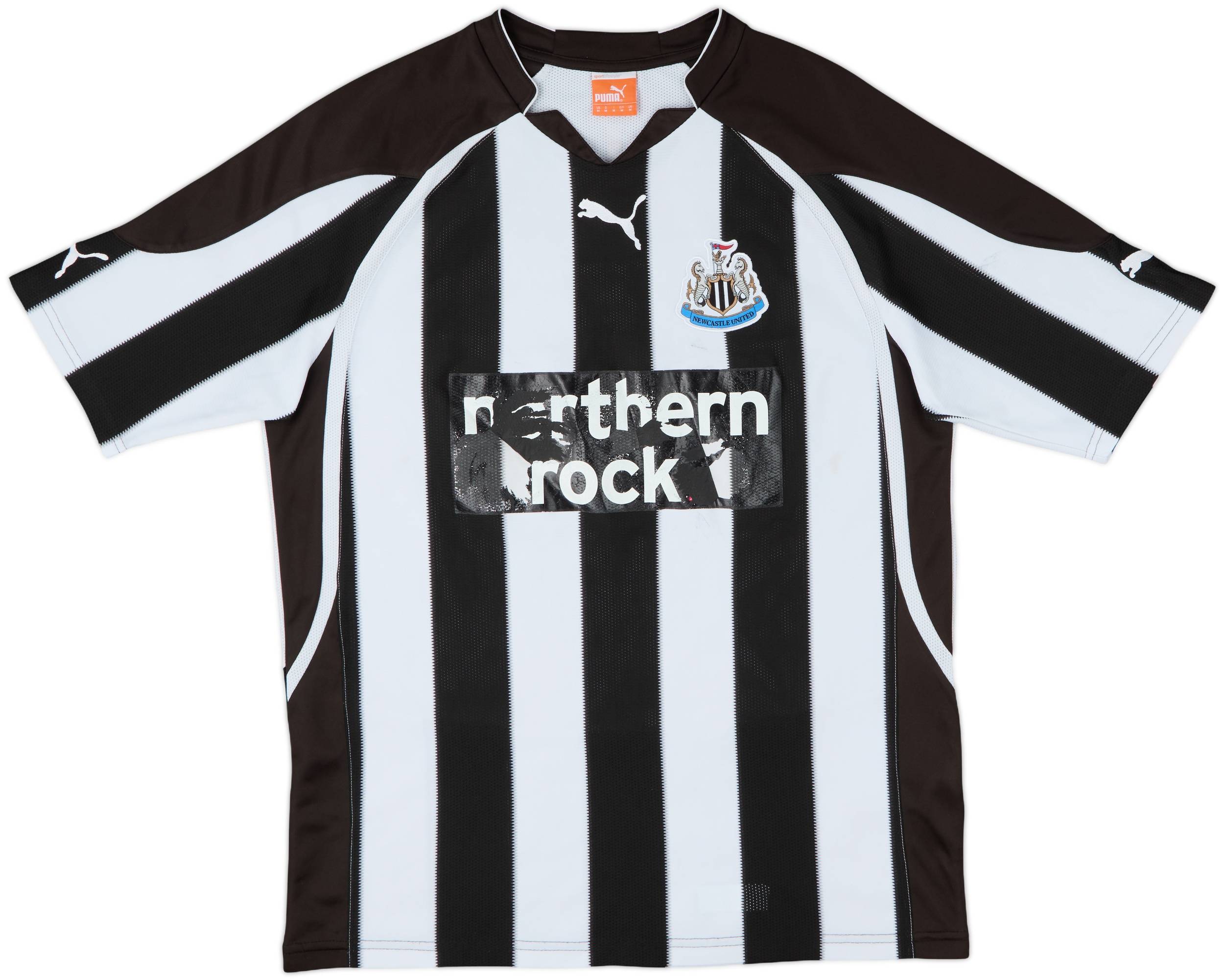 Puma Newcastle United シャツ 黒白 2010 2010-11 Newcastle Home Shirt Nolan #4 - 4/10 - (M)