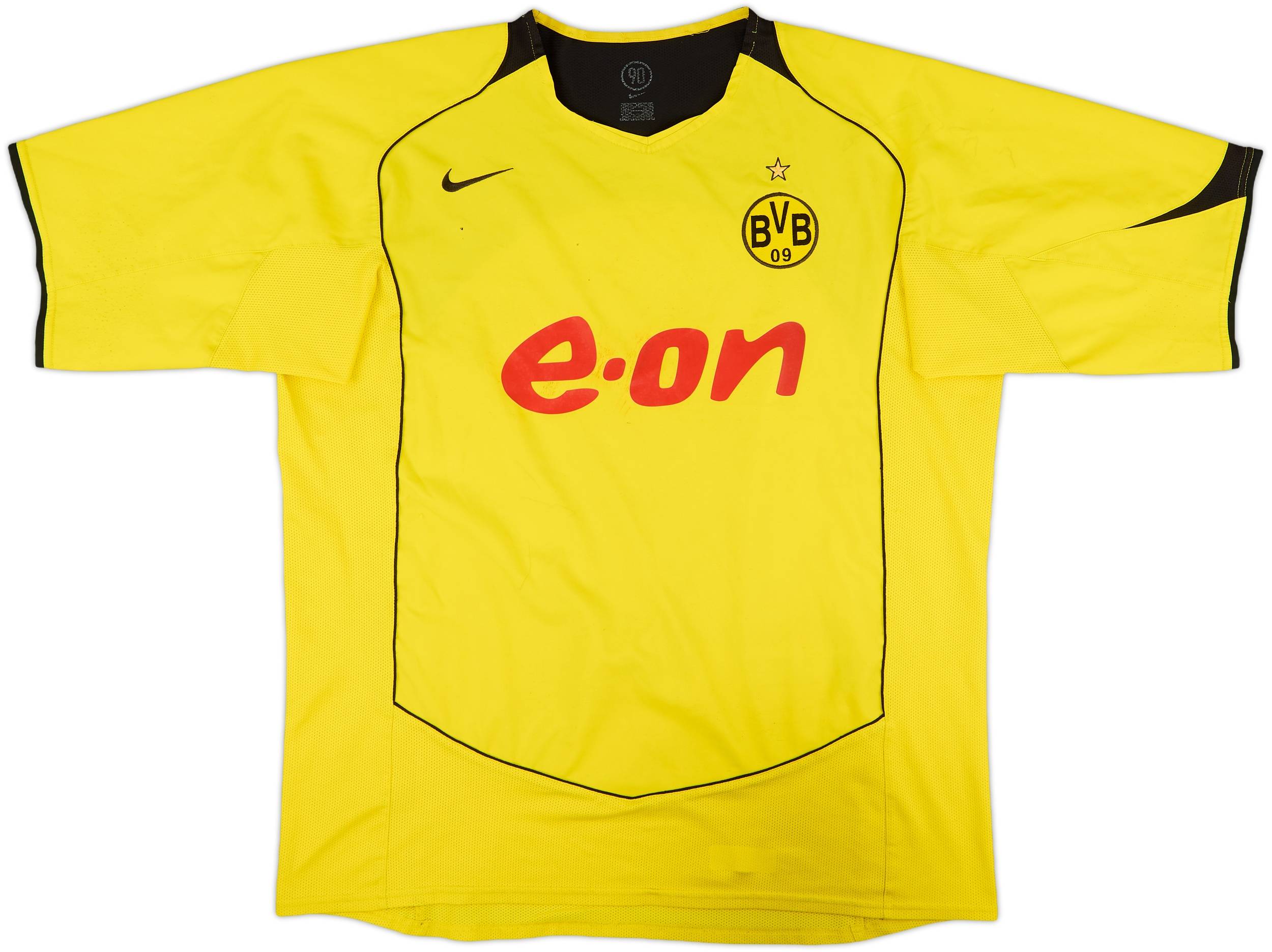 ウェア 04-05 Dortmund Signature Game Shirt 2004-05 Borussia Dortmund Home Shirt - 5/10 - (XL)