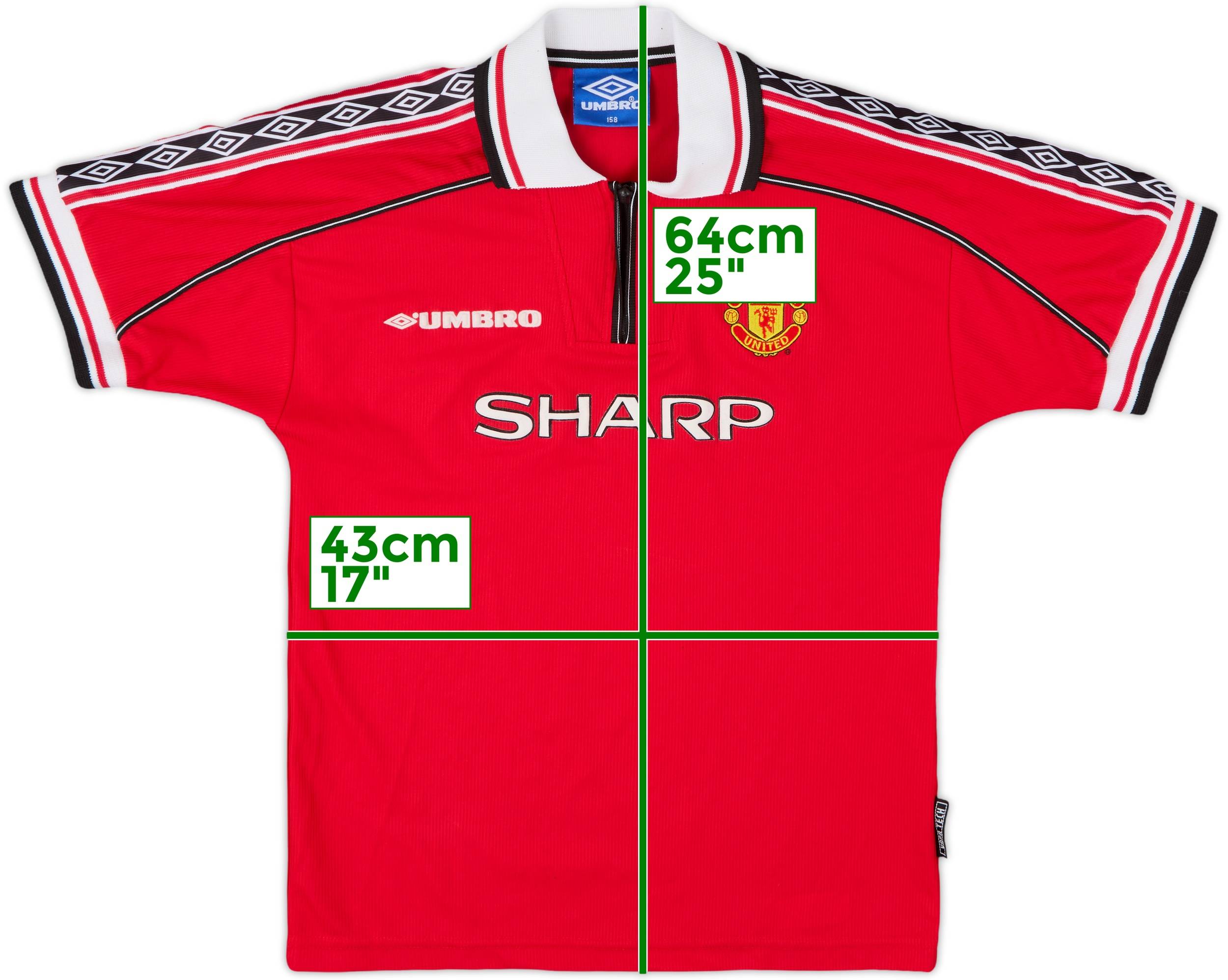 1998-00 Manchester United Home Shirt - 9/10 - (L.Boys)
