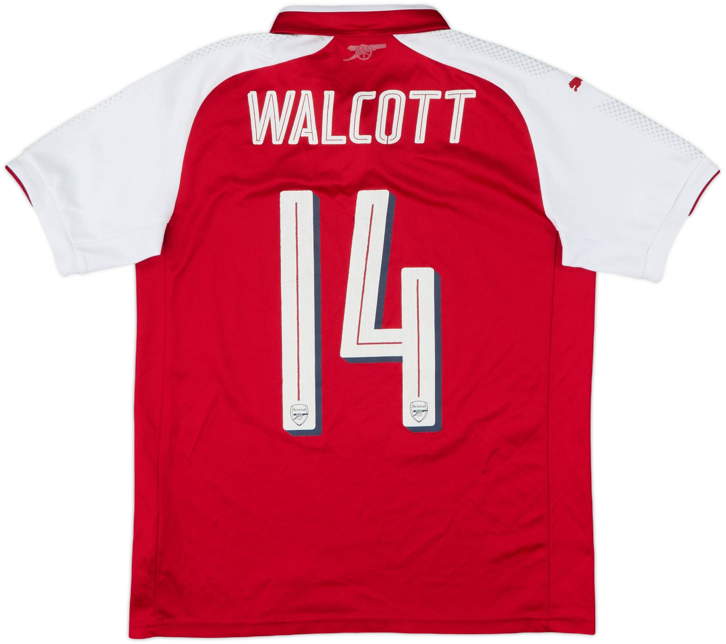 2017-18 Arsenal Home Shirt Walcott #14 - 6/10 - (XL.Boys)