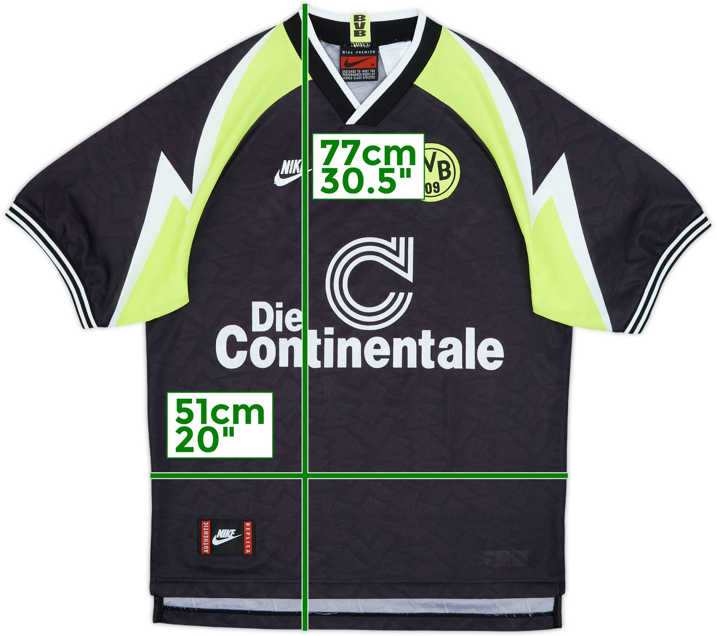 1995-96 Borussia Dortmund Away Shirt - 9/10 - (M)