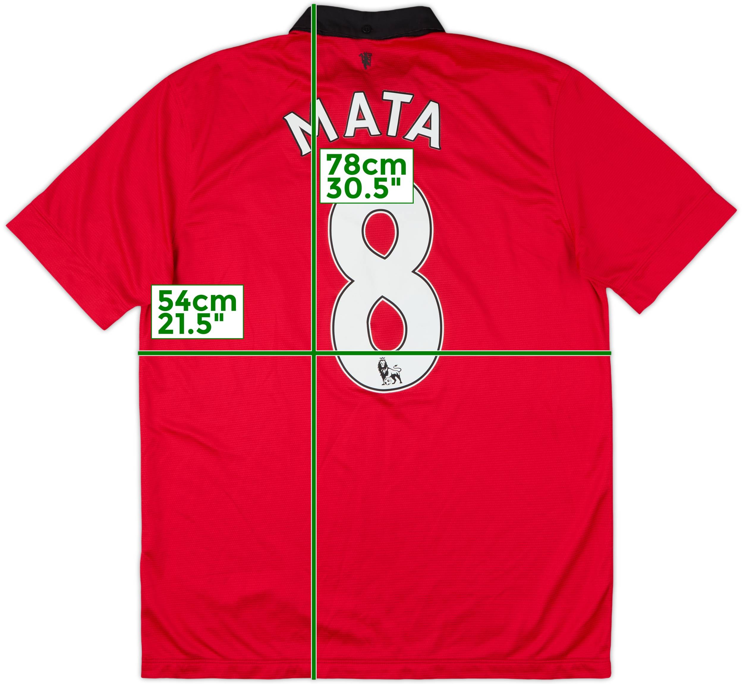 2013-14 Manchester United Home Shirt Mata #8 - 7/10 - (L)