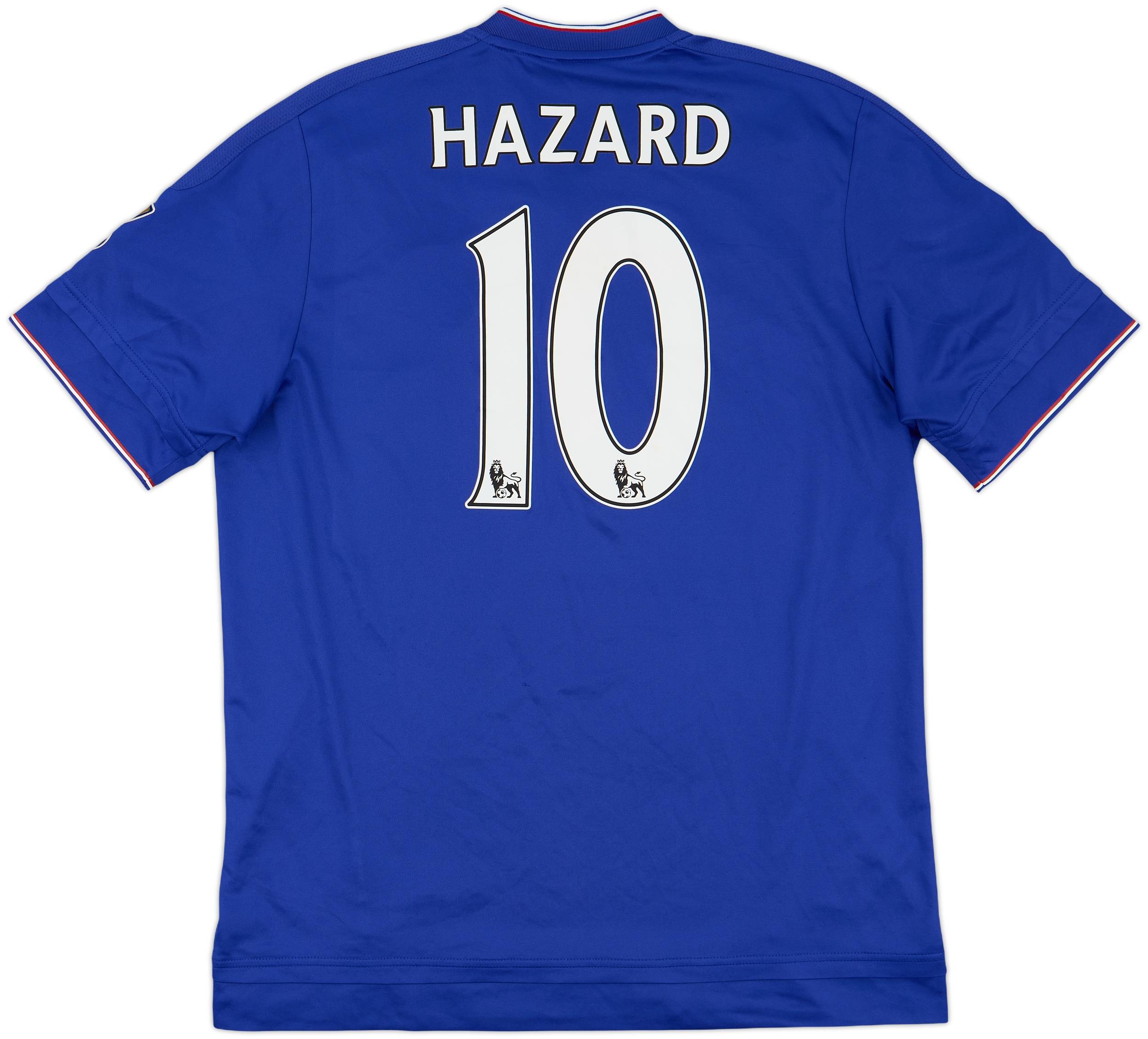 ウェア Hazard15-16Chelsea PremierLeague uniform 2015-16 Chelsea Home Shirt Hazard #10 - 6/10 - (L)