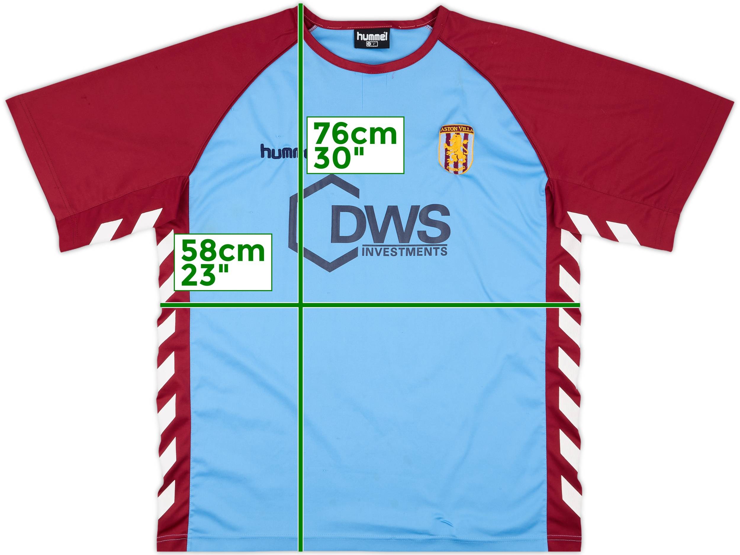 ウェア Hummel Aston Villa FC football shirts 2005-06 Aston Villa Hummel Training Shirt - 6/10 - (L)