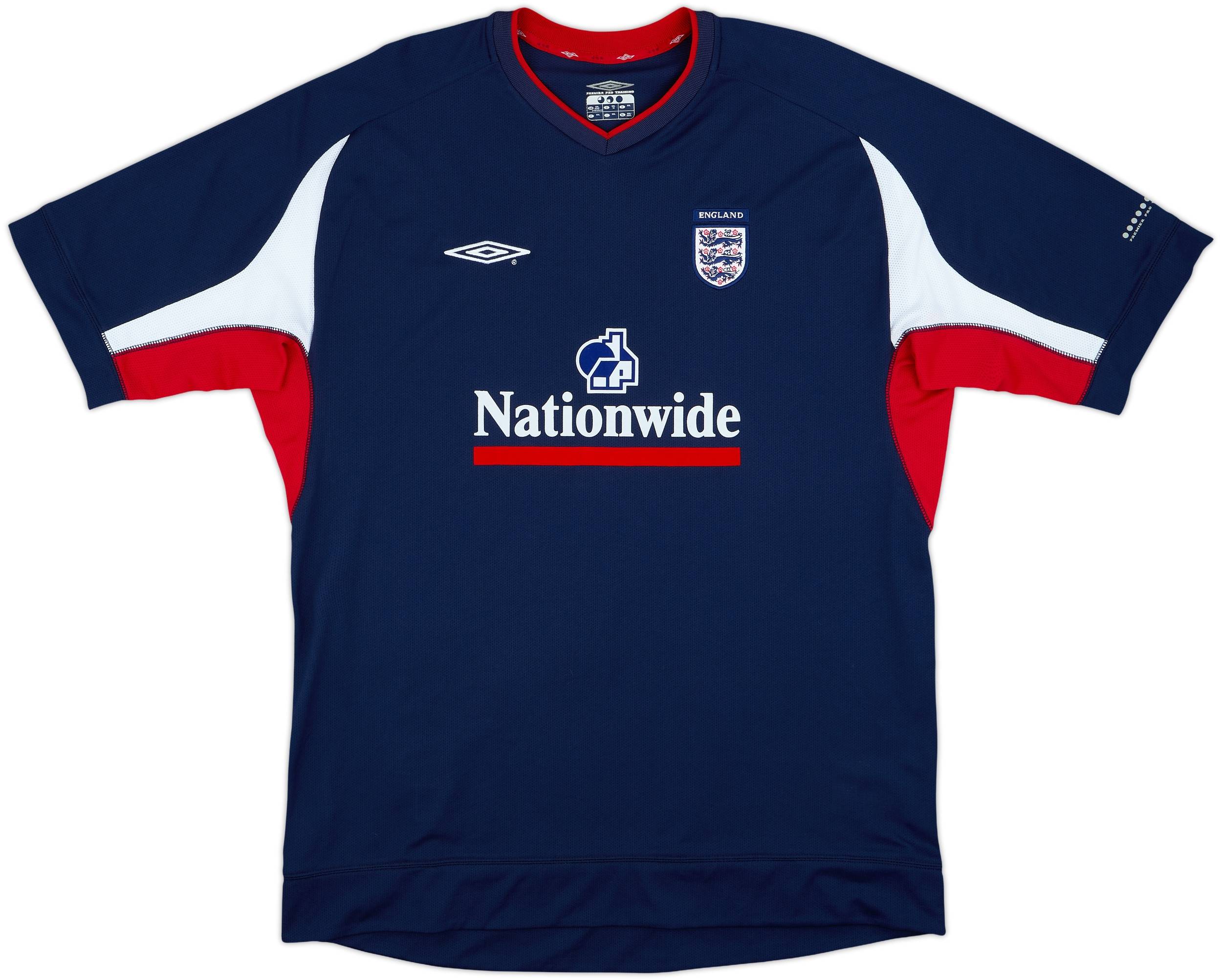 2002-04 England Umbro Training Shirt - 9/10 - (XXL)