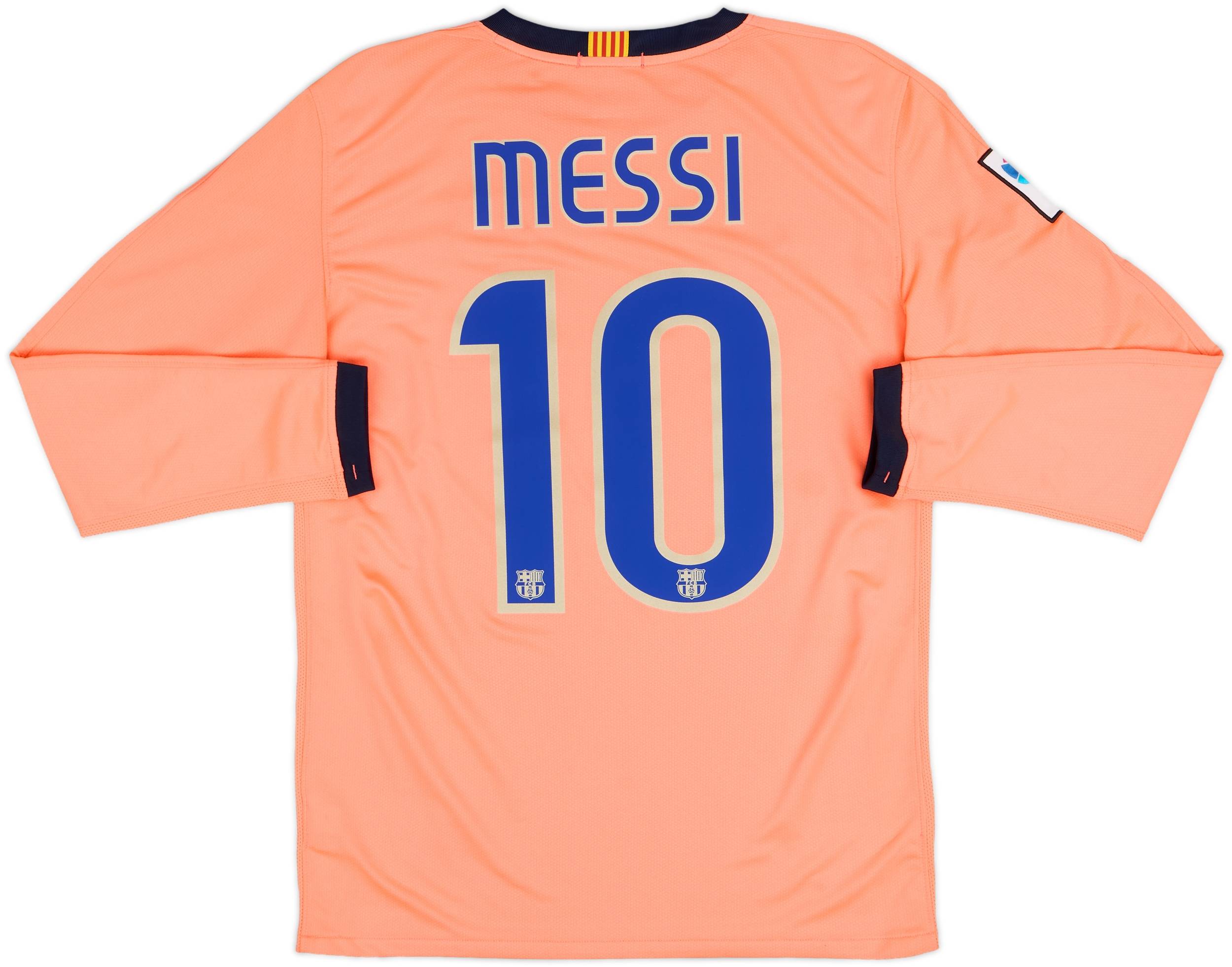 2009-10 Barcelona Away L/S Shirt Messi #10 - 8/10 - (XL)