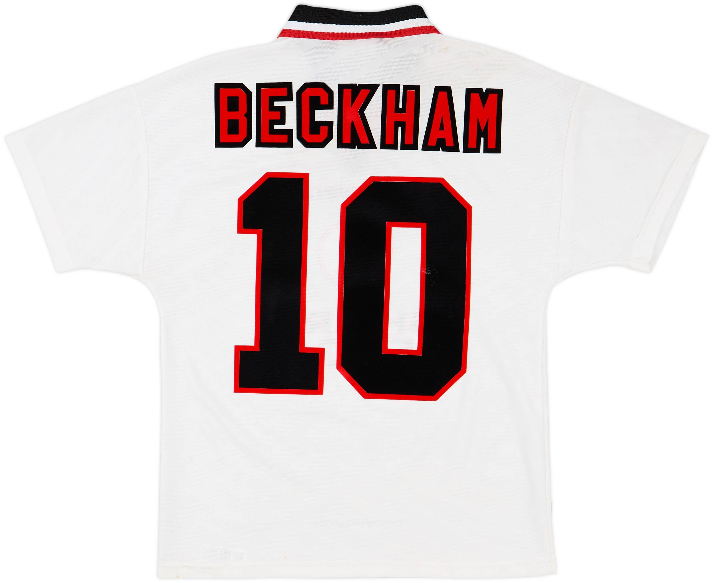 マンチェスター・ユナイテッド シャツ 96 BECKHAM 10 MANCHESTER UNITED 1996 1997 1998 HOME FOOTBALL SHIRT UMBRO