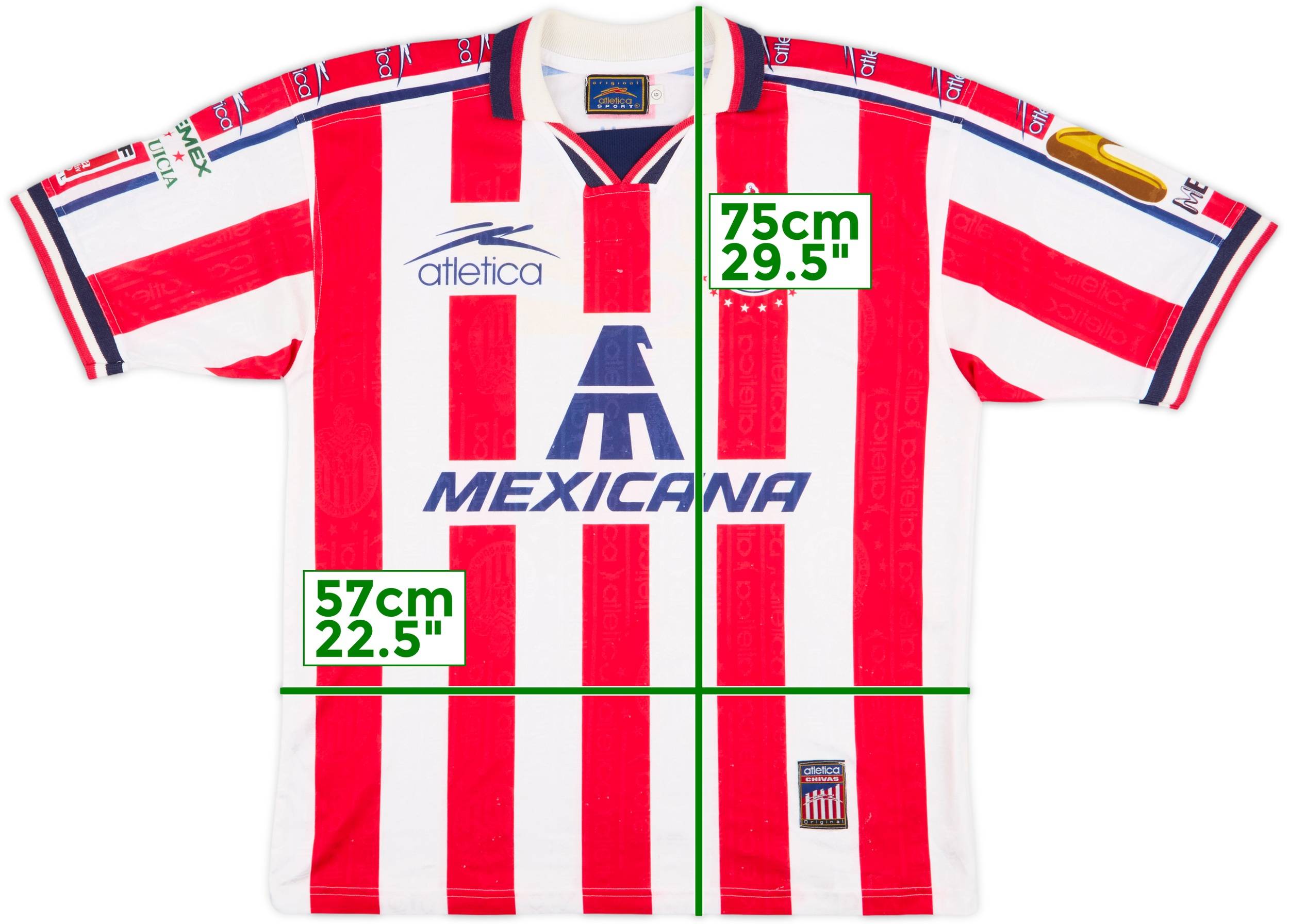 1997-98 Chivas Guadalajara Home Shirt - 7/10 - (L)