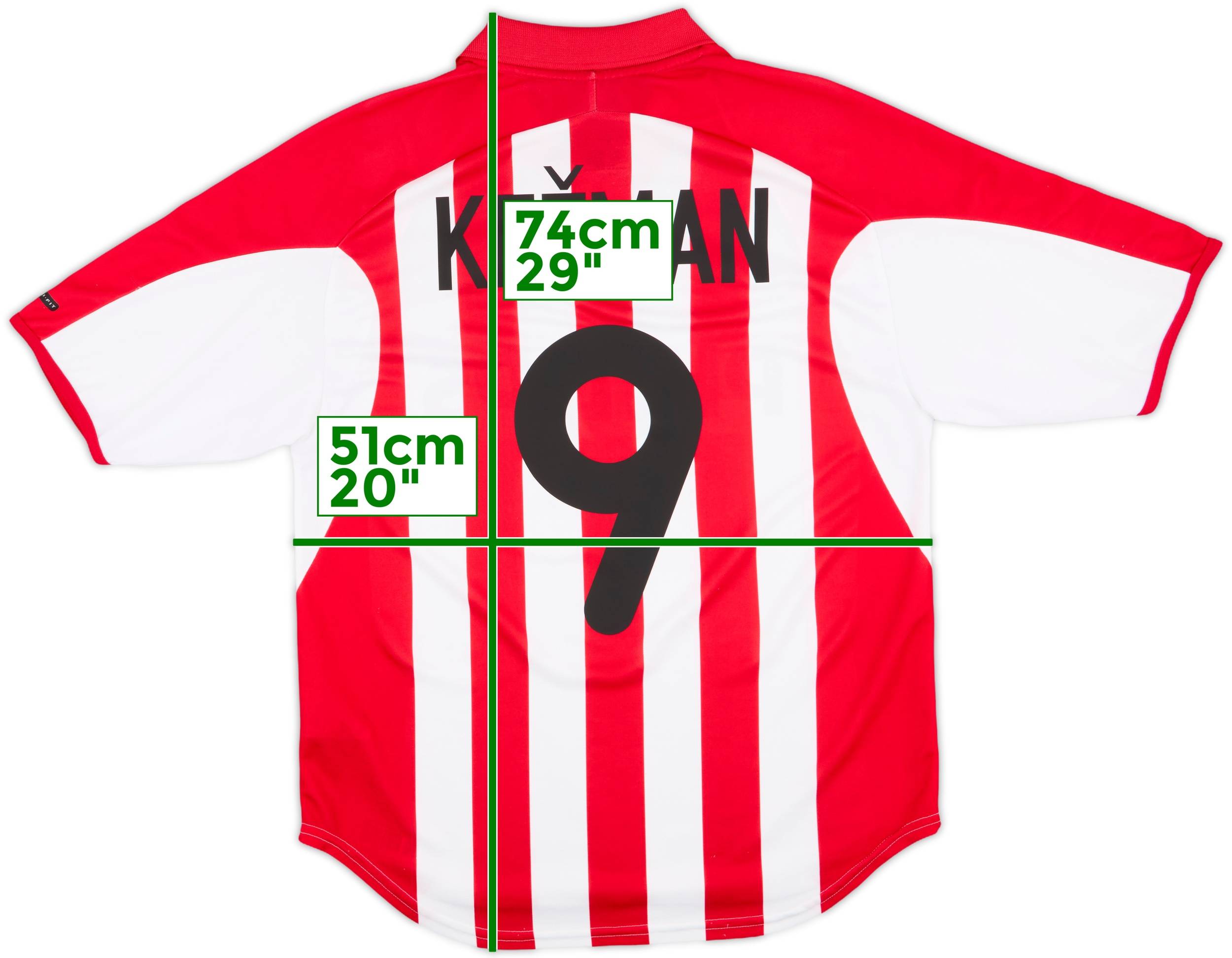 2000-02 PSV Home Shirt Kezman #9 - 8/10 - (M)