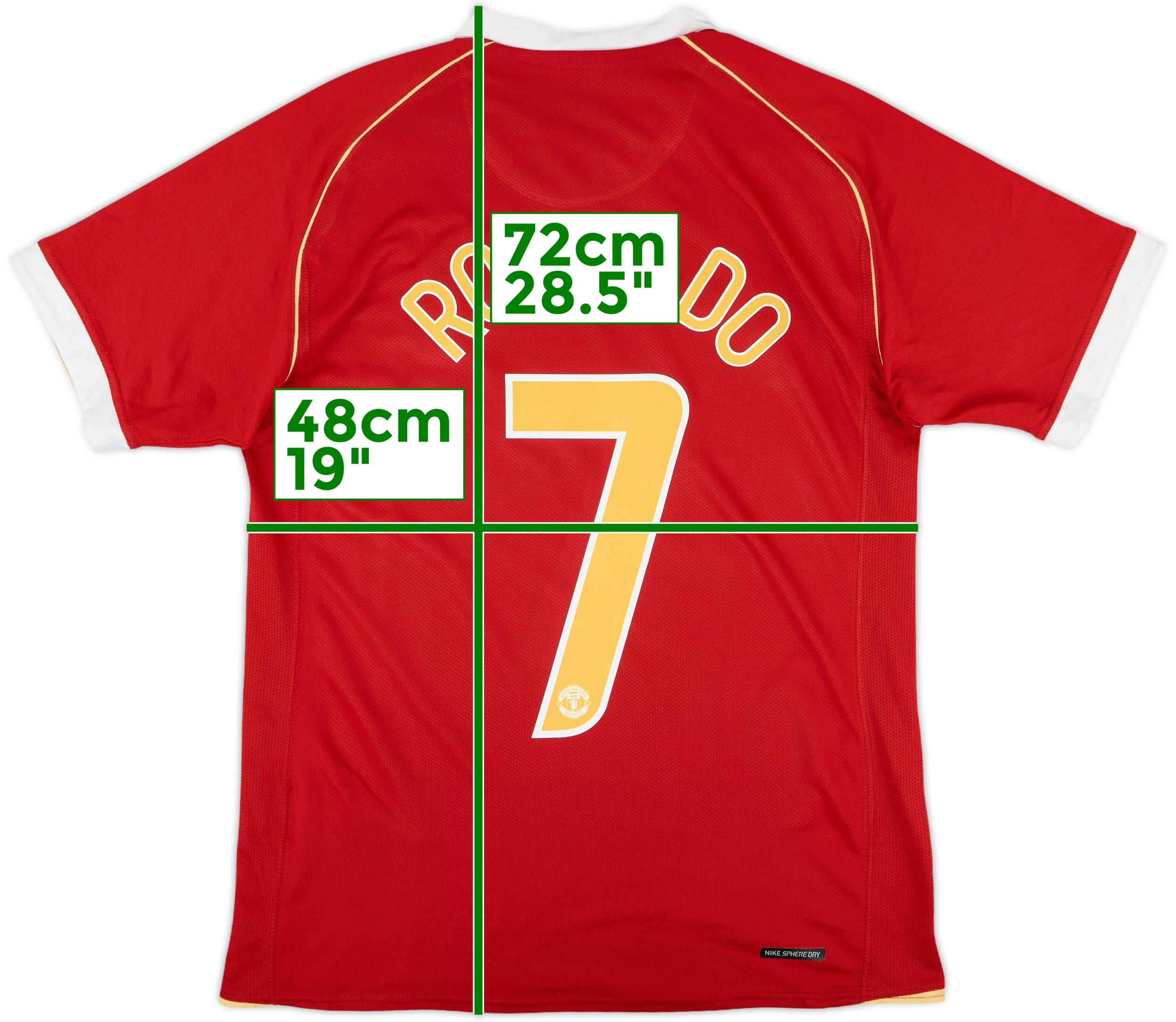 2006-07 Manchester United Home Shirt Ronaldo #7 - 8/10 - (S)