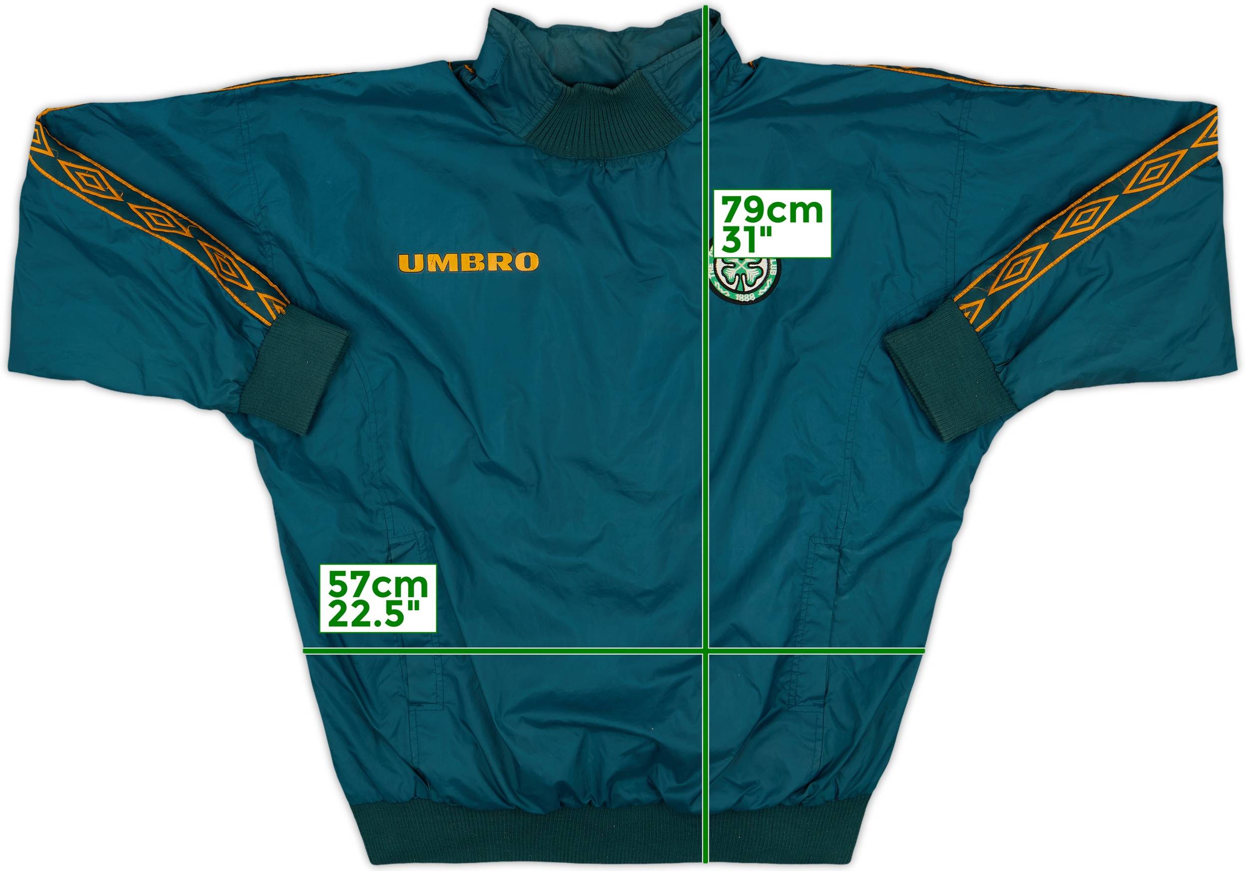 1997-98 Celtic Umbro Hooded Drill Top - 7/10 - (XL)