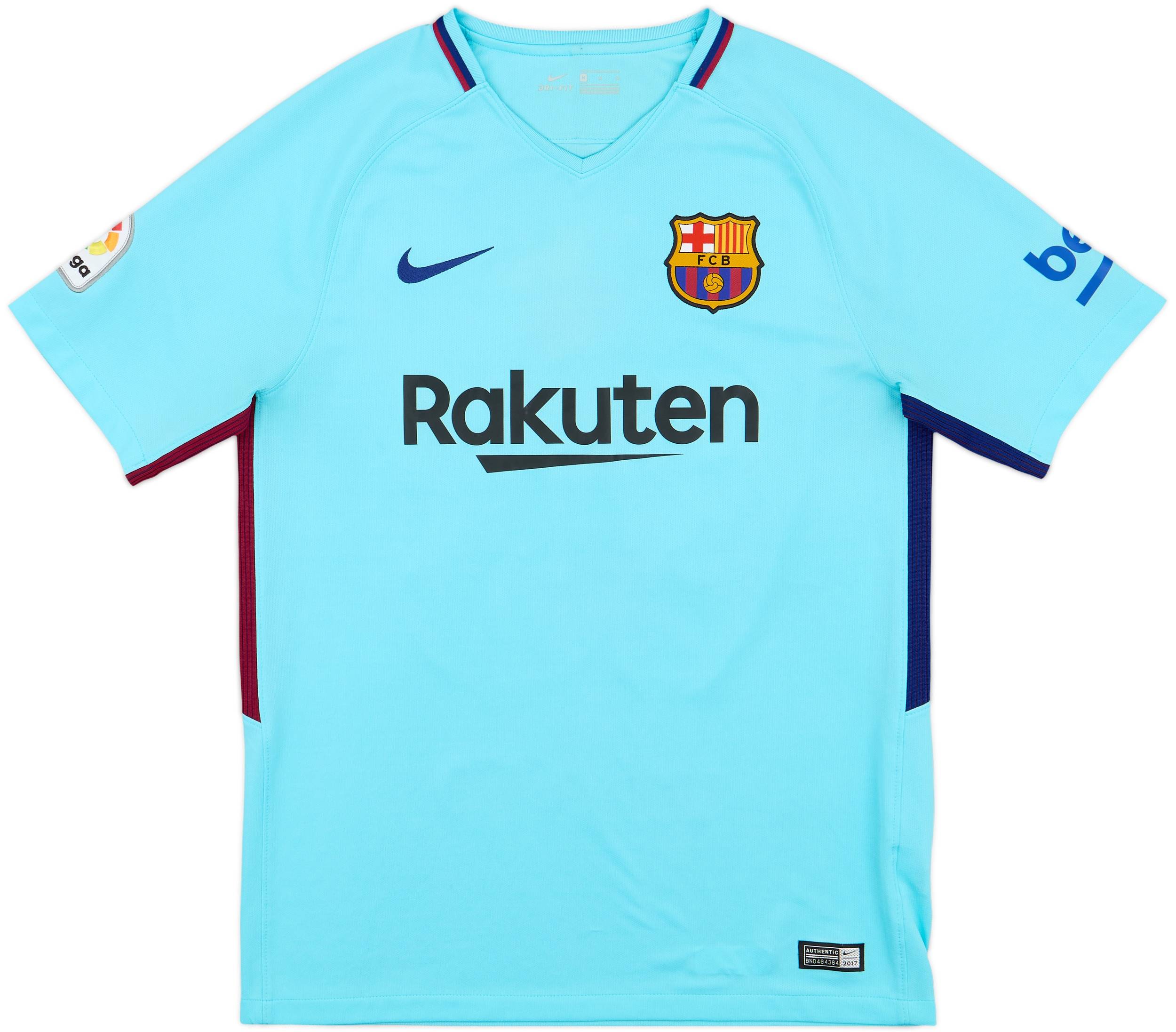 2017-18 Barcelona Away Shirt Messi #10 - 7/10 - (M)