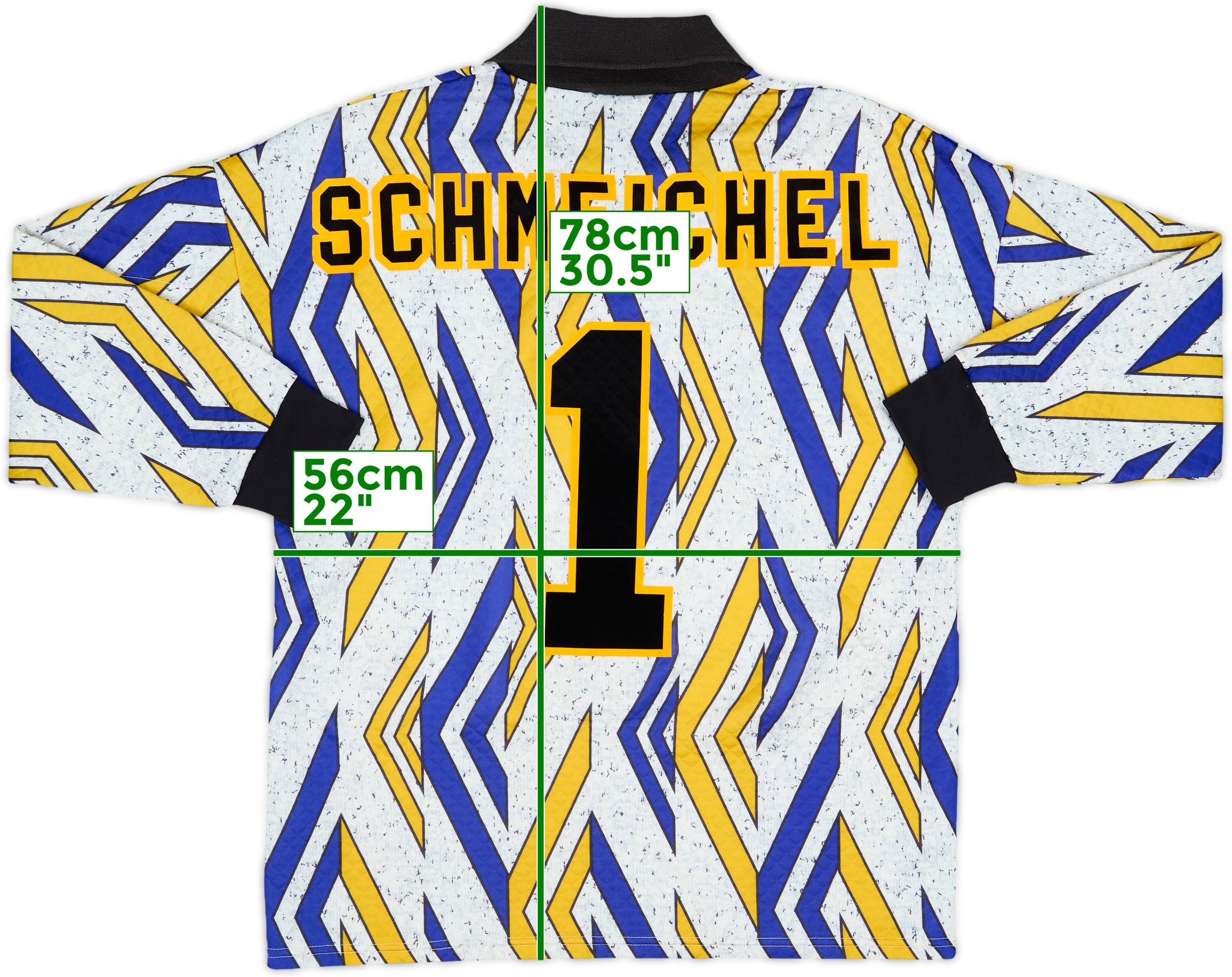1993-94 Manchester United GK Shirt Schmeichel #1 - 10/10 - (M)