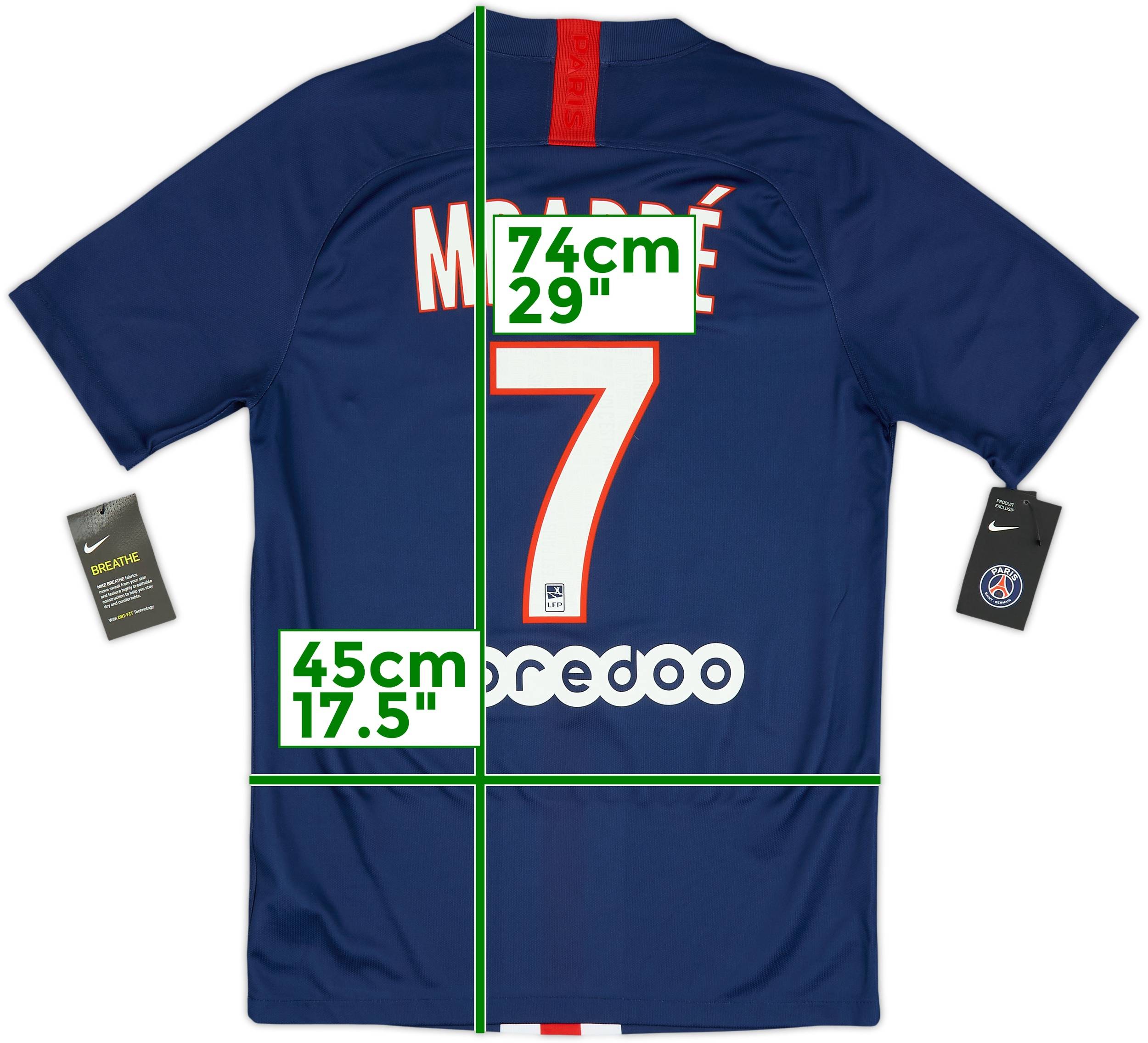 2019-20 Paris Saint-Germain Home Shirt Mbappe #7 (S)