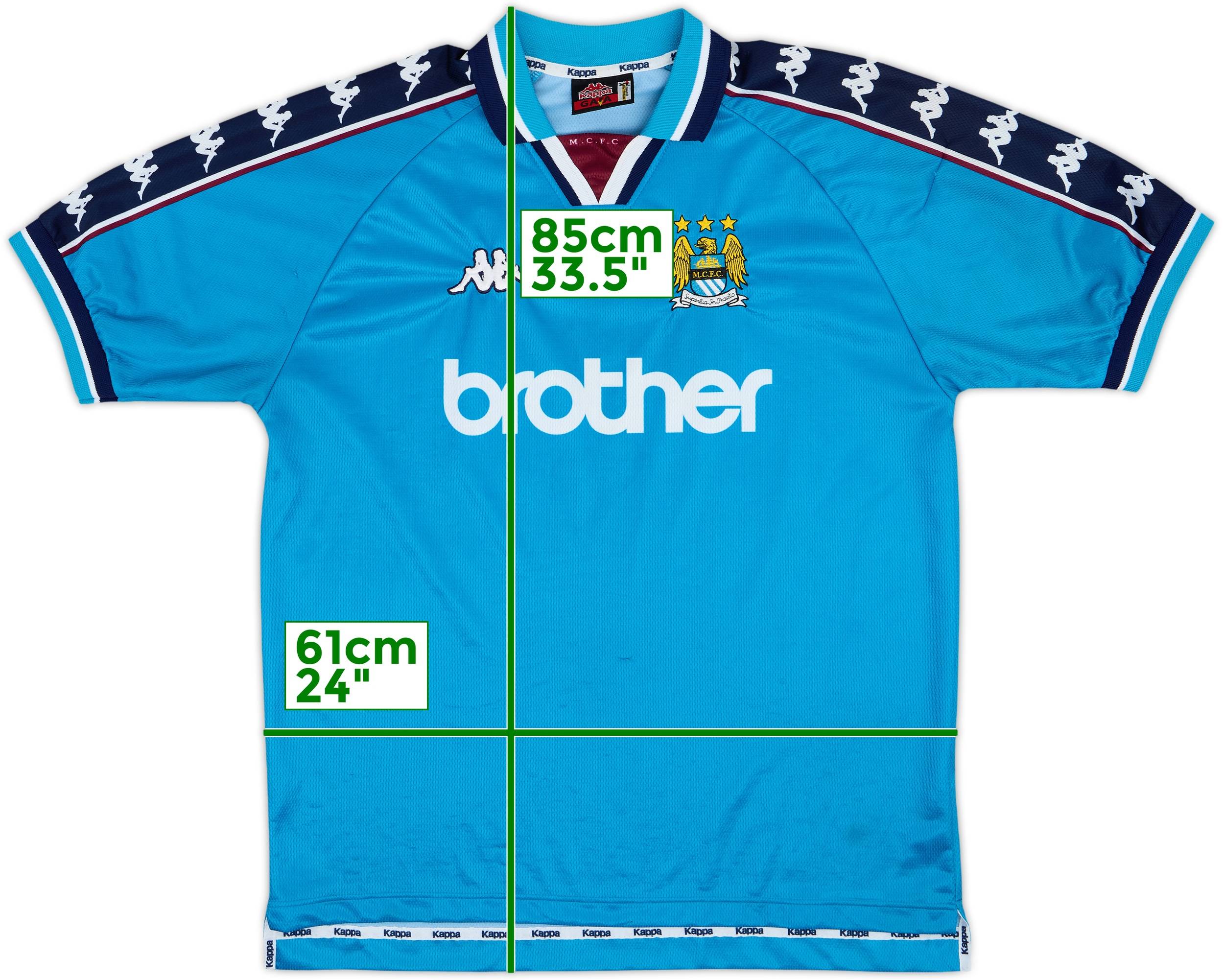 ウェア Manchester City 97/99  1997-99 Manchester City Home Shirt - 8/10 - (XL)