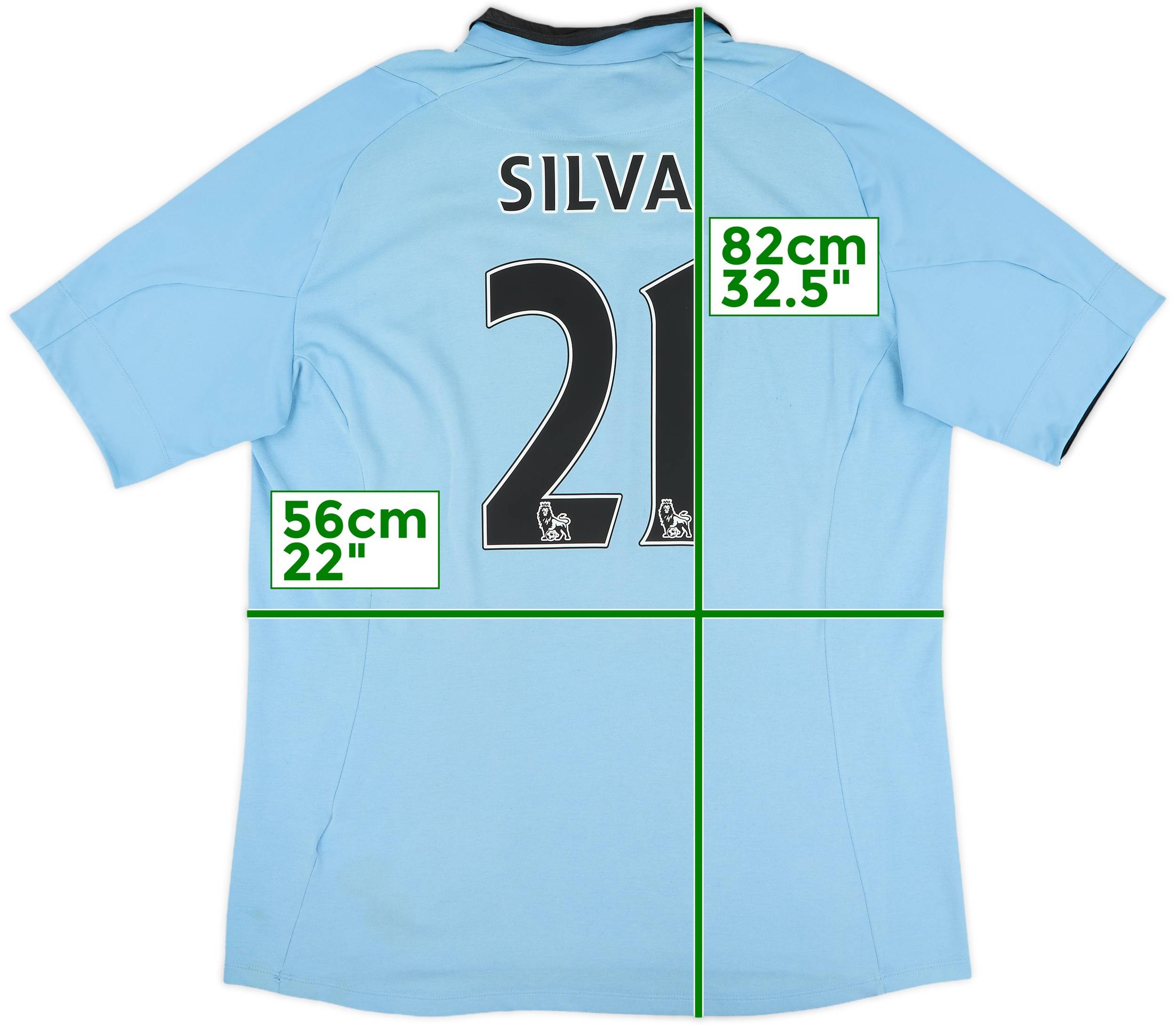 2012-13 Manchester City Home Shirt Silva #21 - 6/10 - (L)