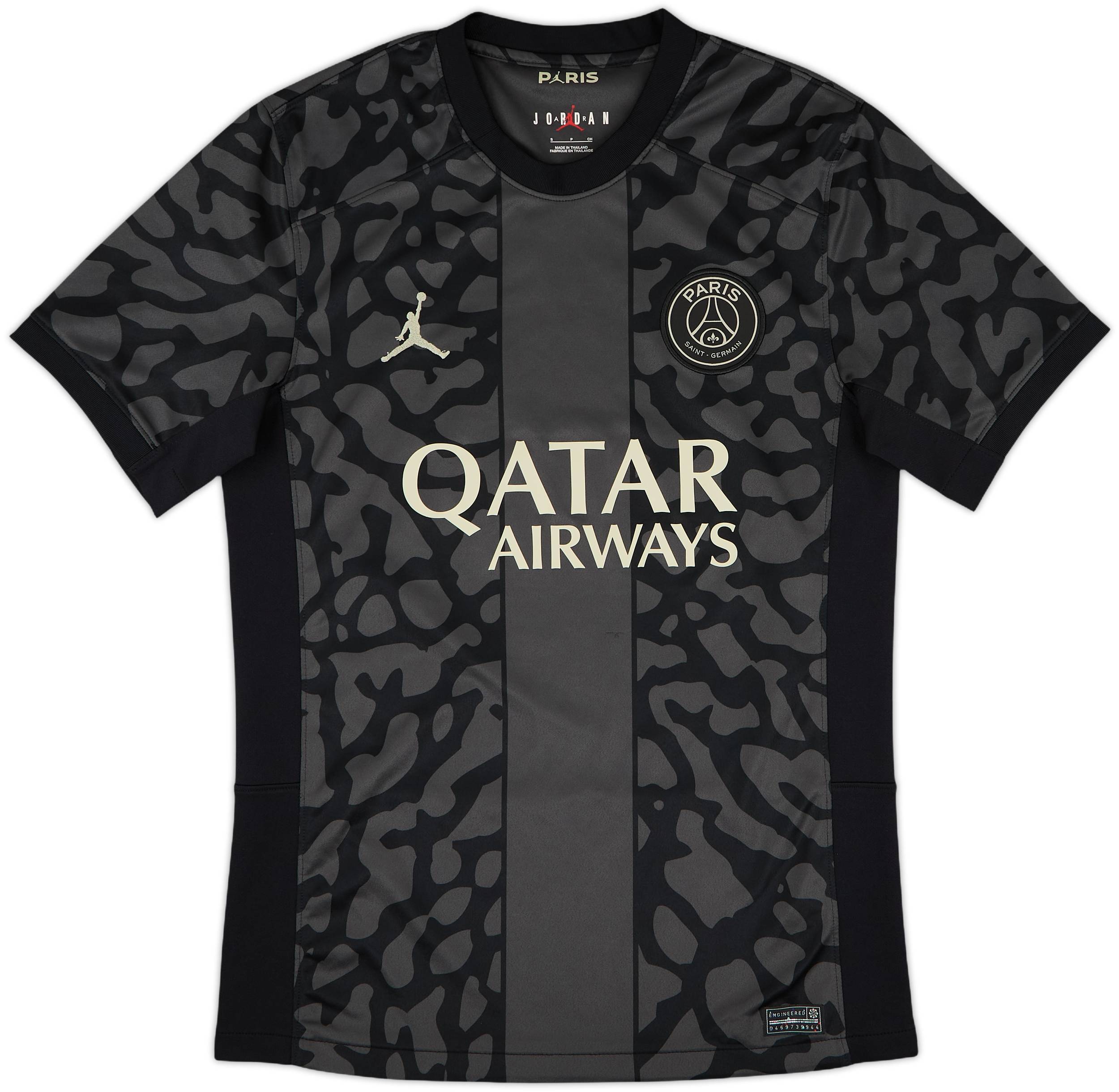Paris Saint-Germain ブラックシャツ 2023-24 Paris Saint-Germain Third Shirt - 9/10 - (S)