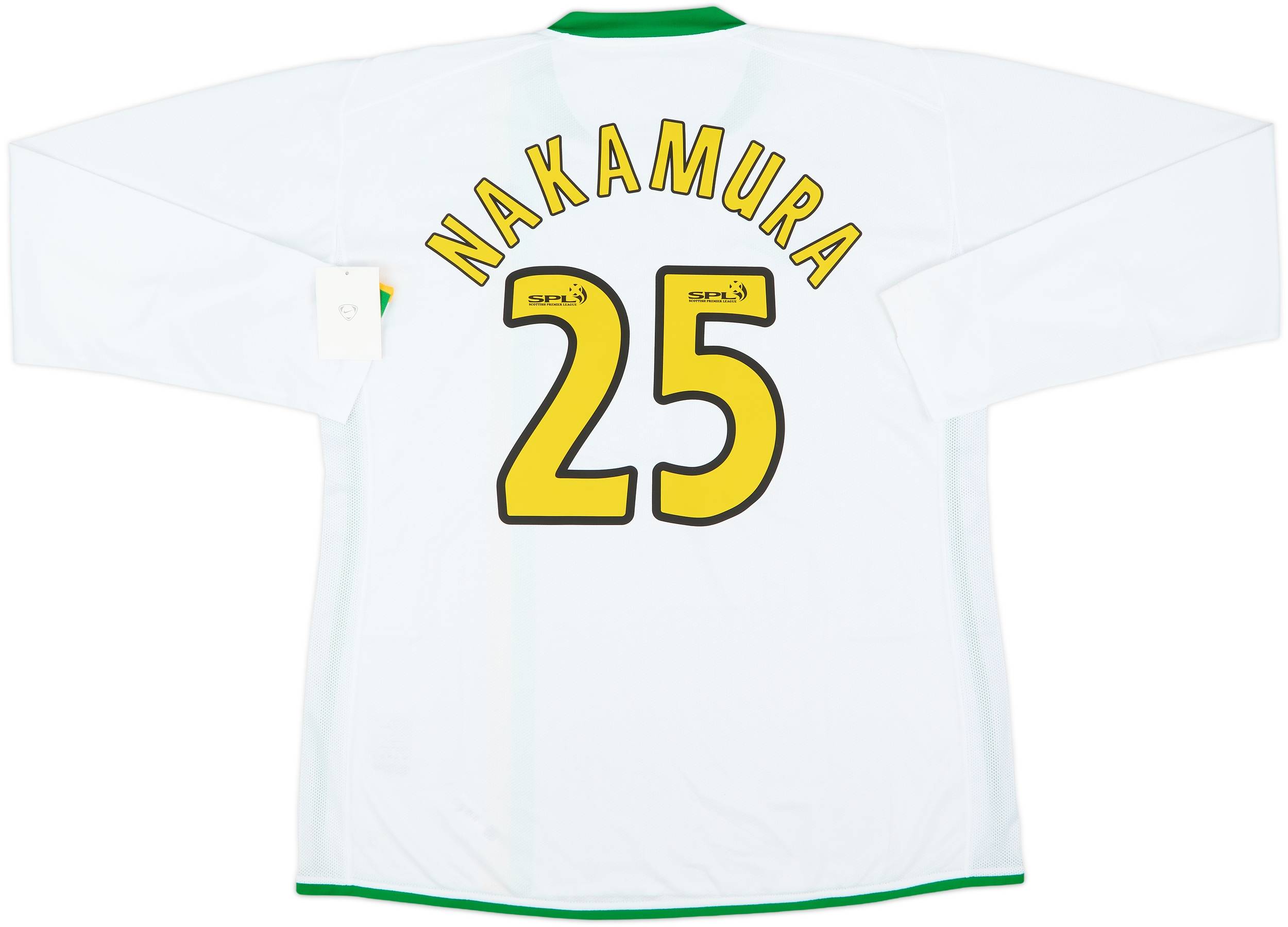 Celtic FC NAKAMURA 25番 シャツ 2006-08 Celtic Player Issue European L/S Shirt Nakamura #25 (XL)