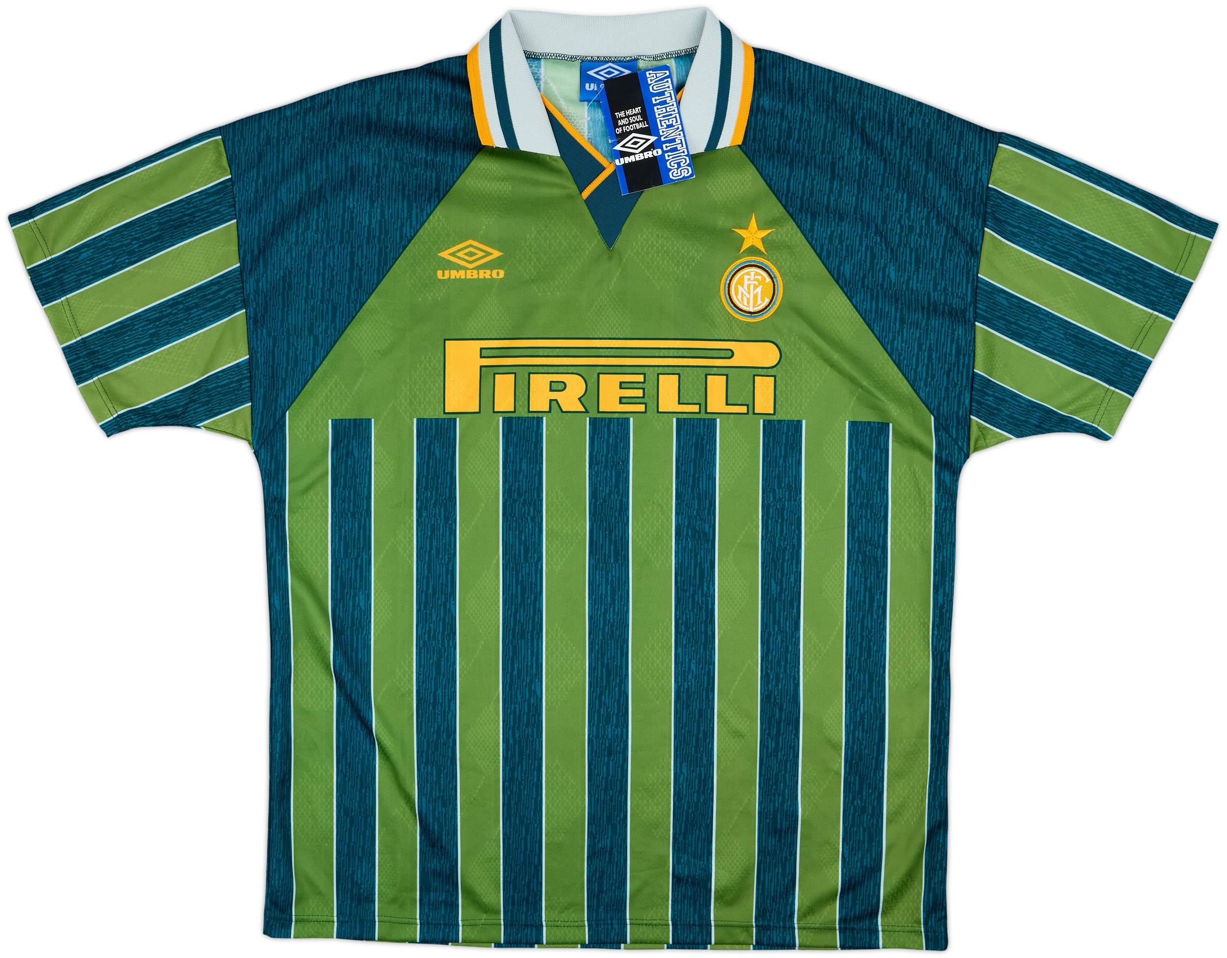 ウェア Inter Milan 95/96 Away Uniform 1995-96 Inter Milan Away Shirt Ince #8 (XL)