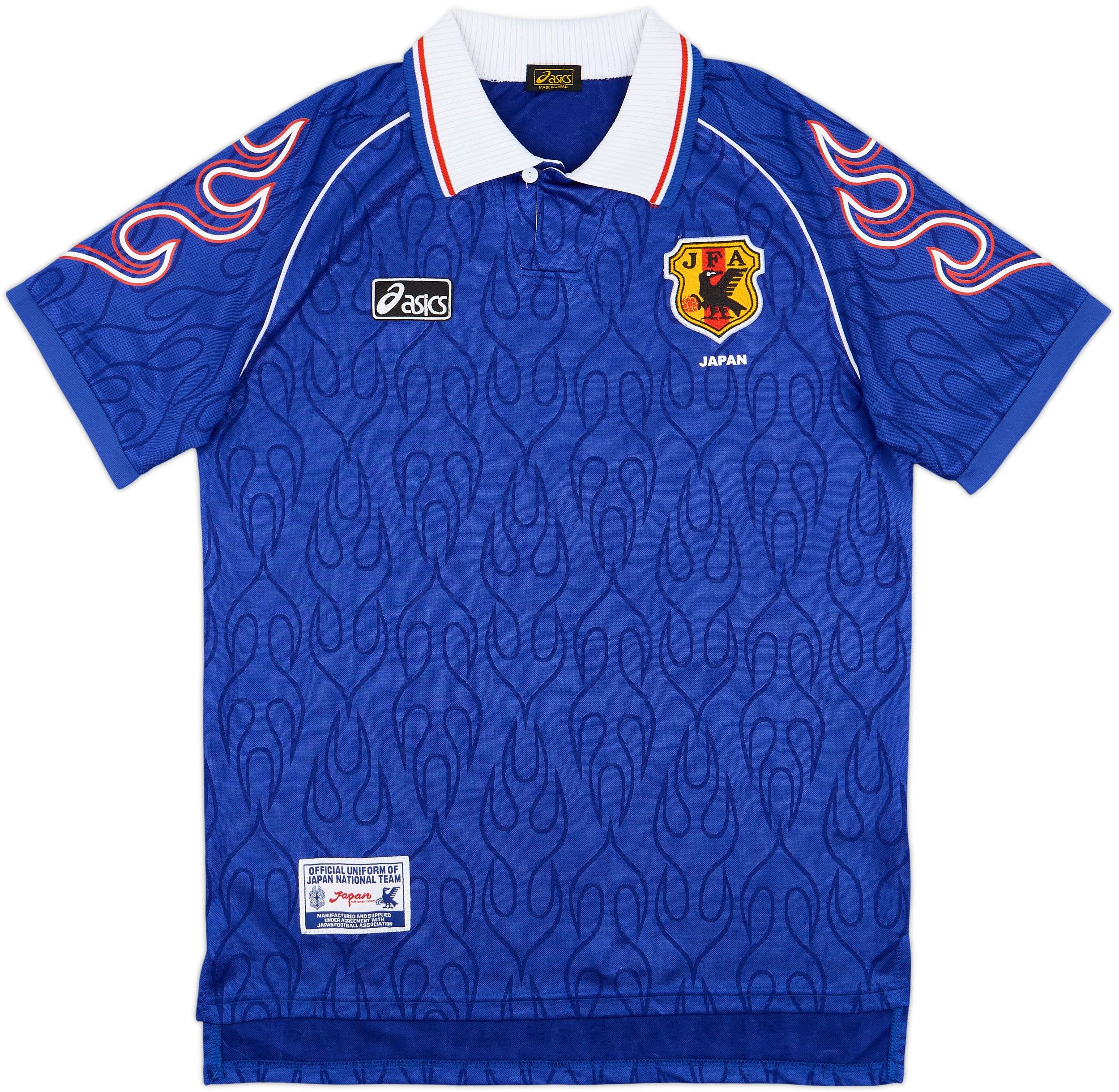 ウェア Asics 1998 Japan Soccer Uniform 1998 Japan National Team Jersey Vintage Original Asics