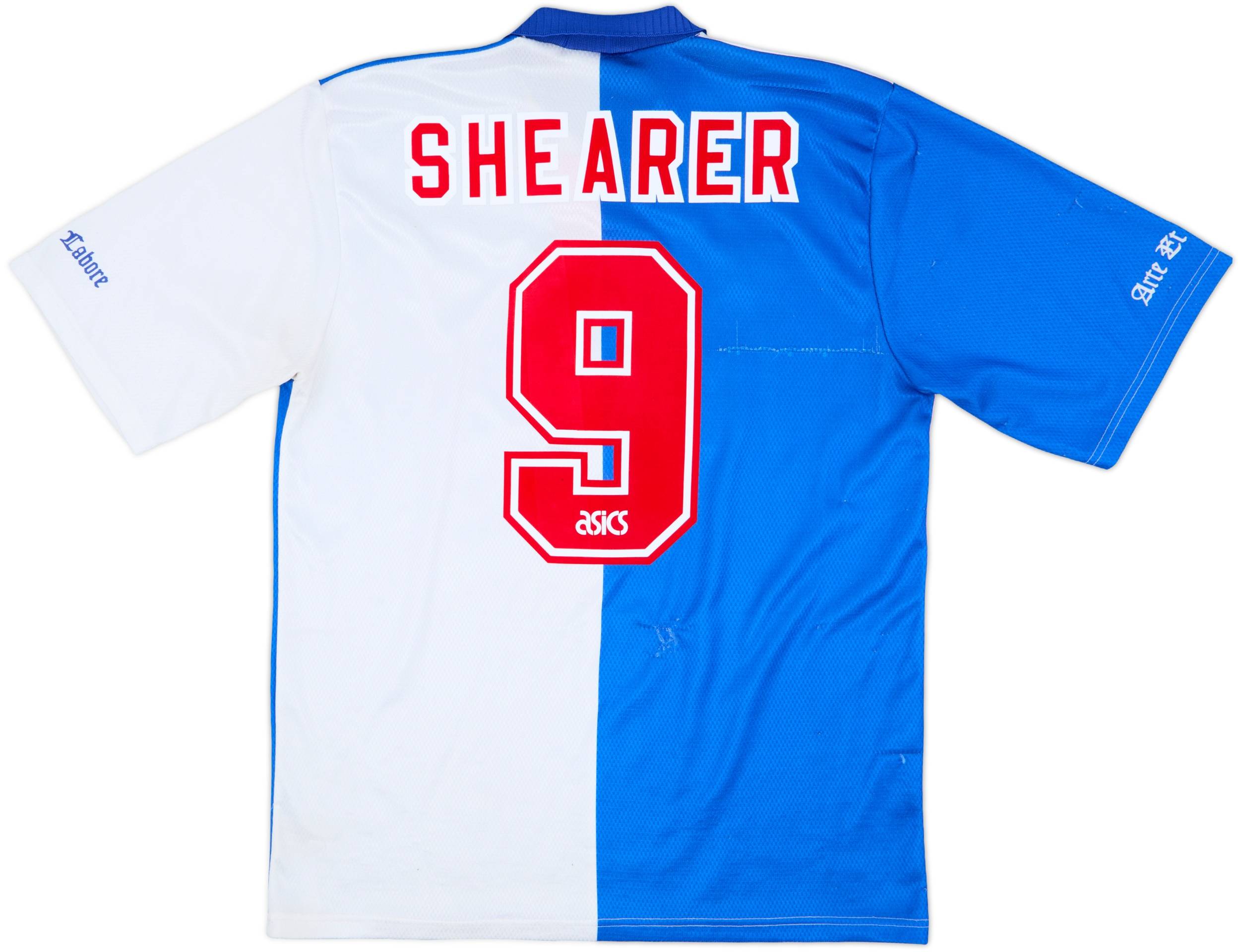 1994-95 Blackburn Home Shirt Shearer #9 - 7/10 - (L)
