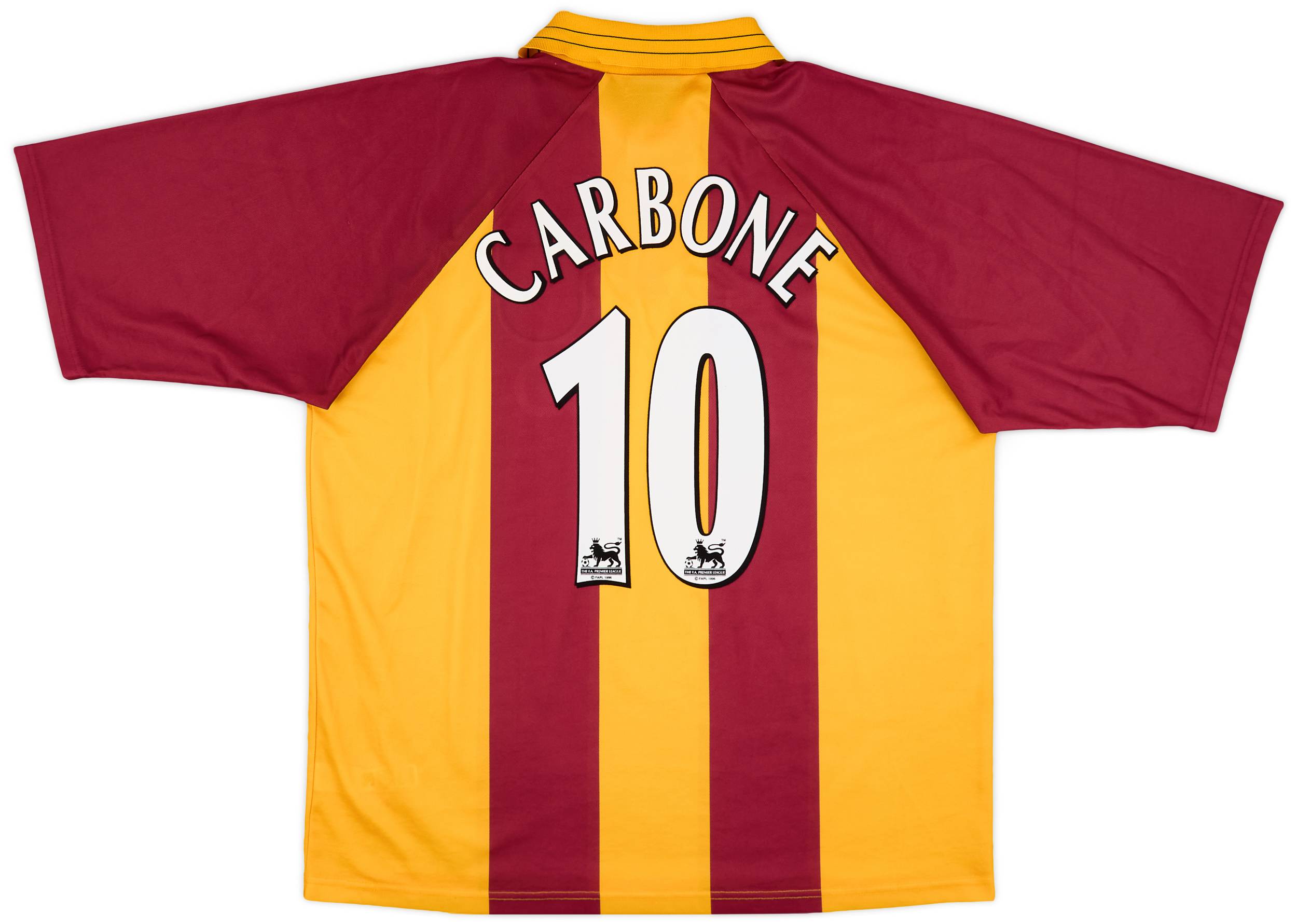 1999-01 Bradford Home Shirt Carbone #10 - 9/10 - (XL)