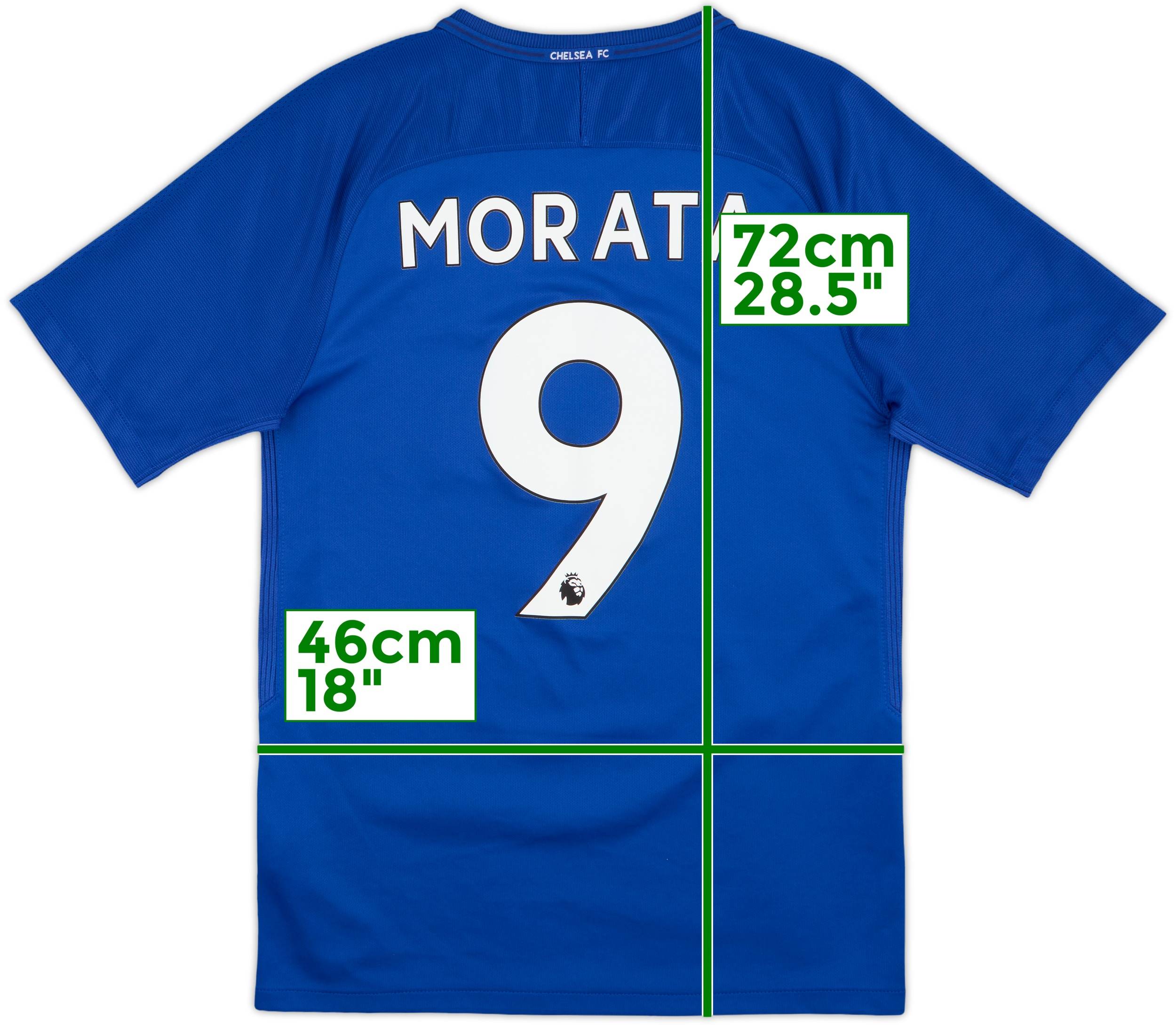 チェルシー ユニフォーム #9モラタ away 2017-18 チェルシー