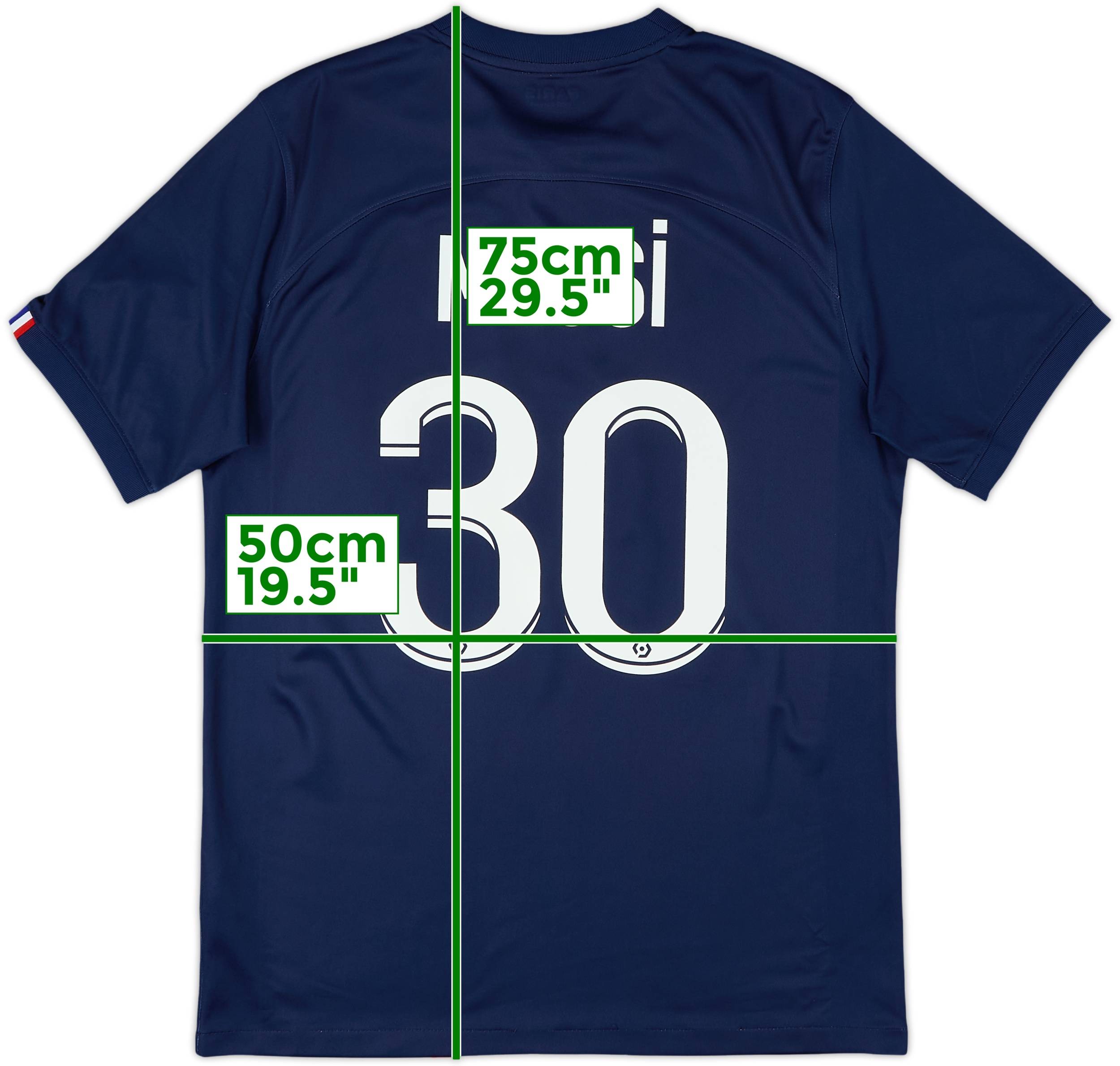 パリ・サンジェルマン MESSI 30番 シャツ 2021-22 Paris Saint-Germain Home Shirt Messi #30 - 8/10 - (S)