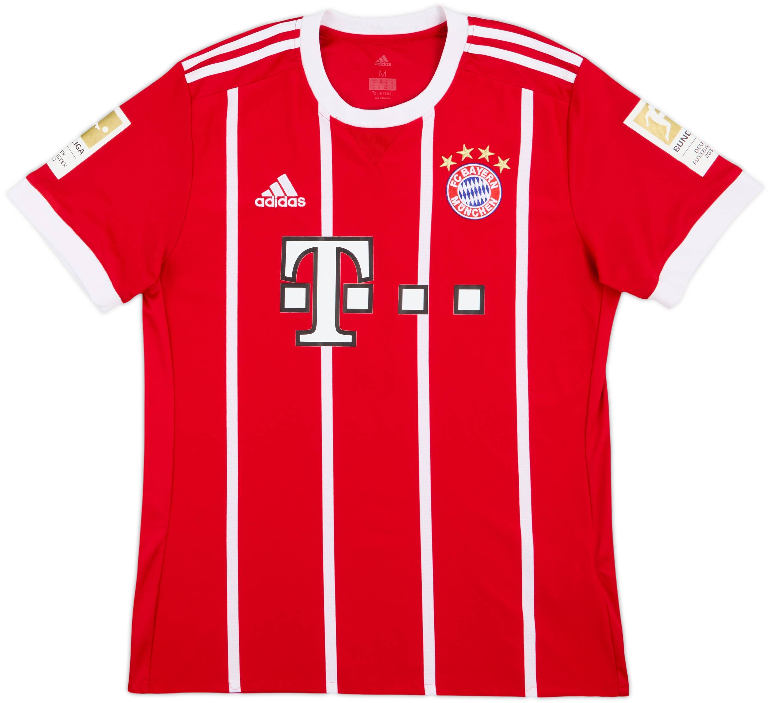 2017-18 Bayern Munich Home Shirt Thiago #6 - 7/10 - (M)