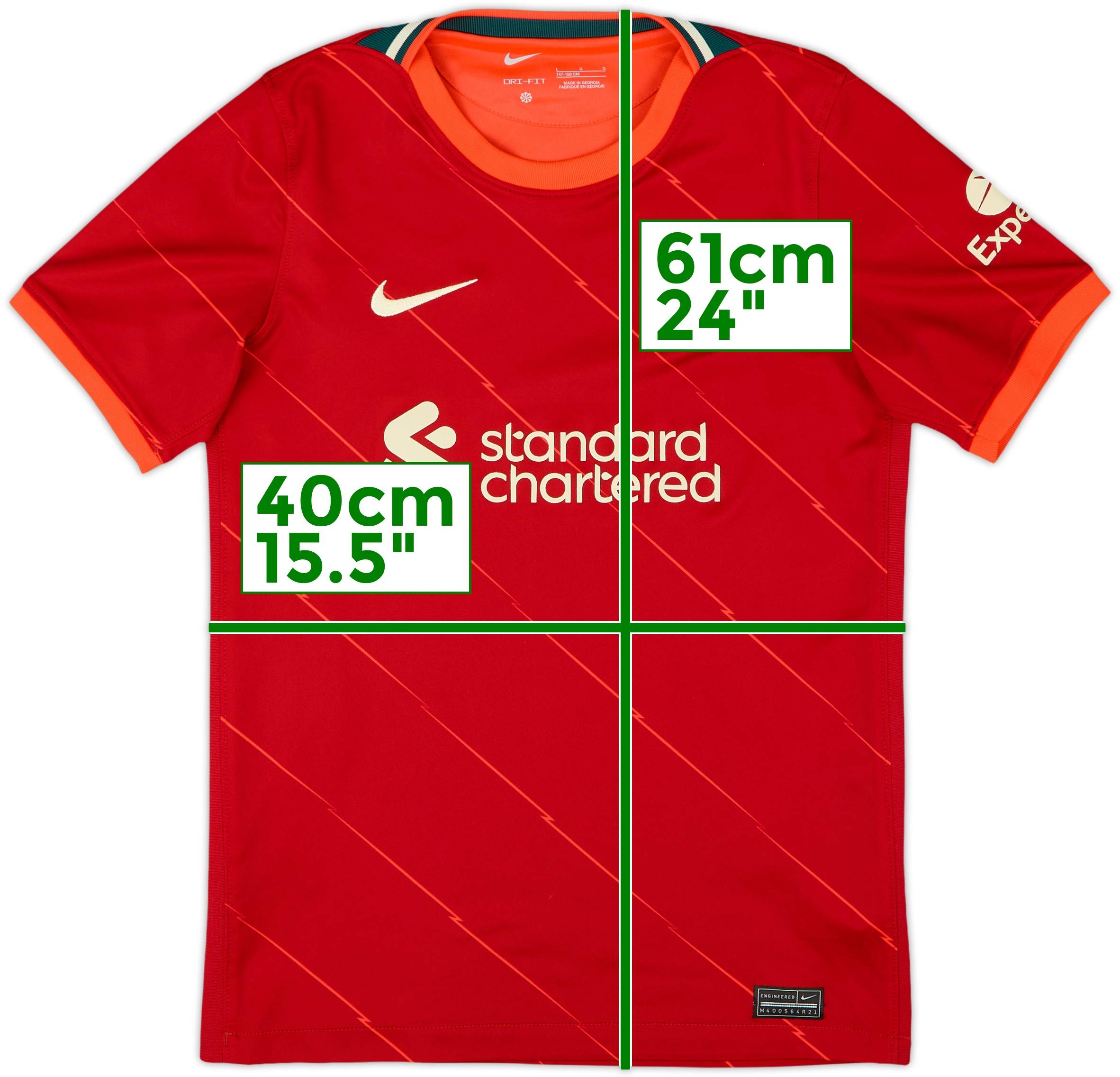 2021-22 Liverpool Home Shirt - 10/10 - (L.Boys)