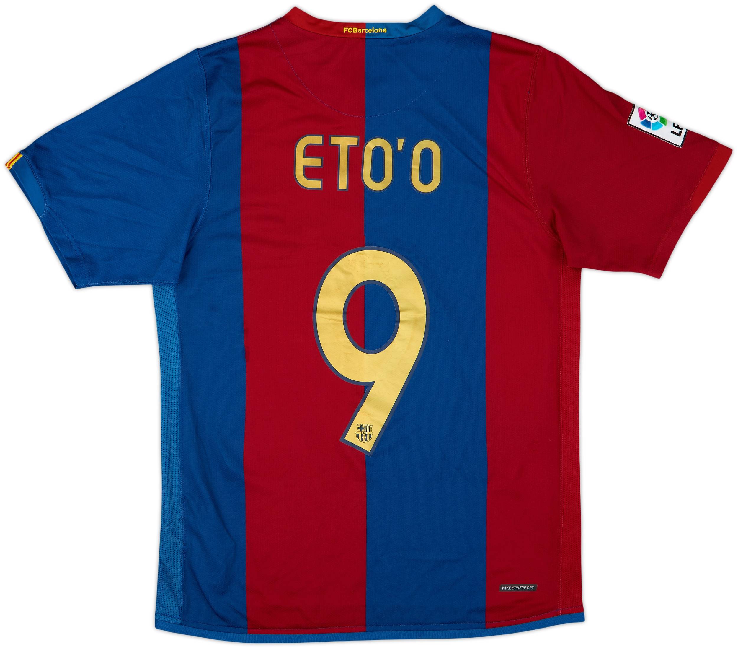 2006-07 Barcelona Home Shirt Eto'o #9 - 8/10 - (M)