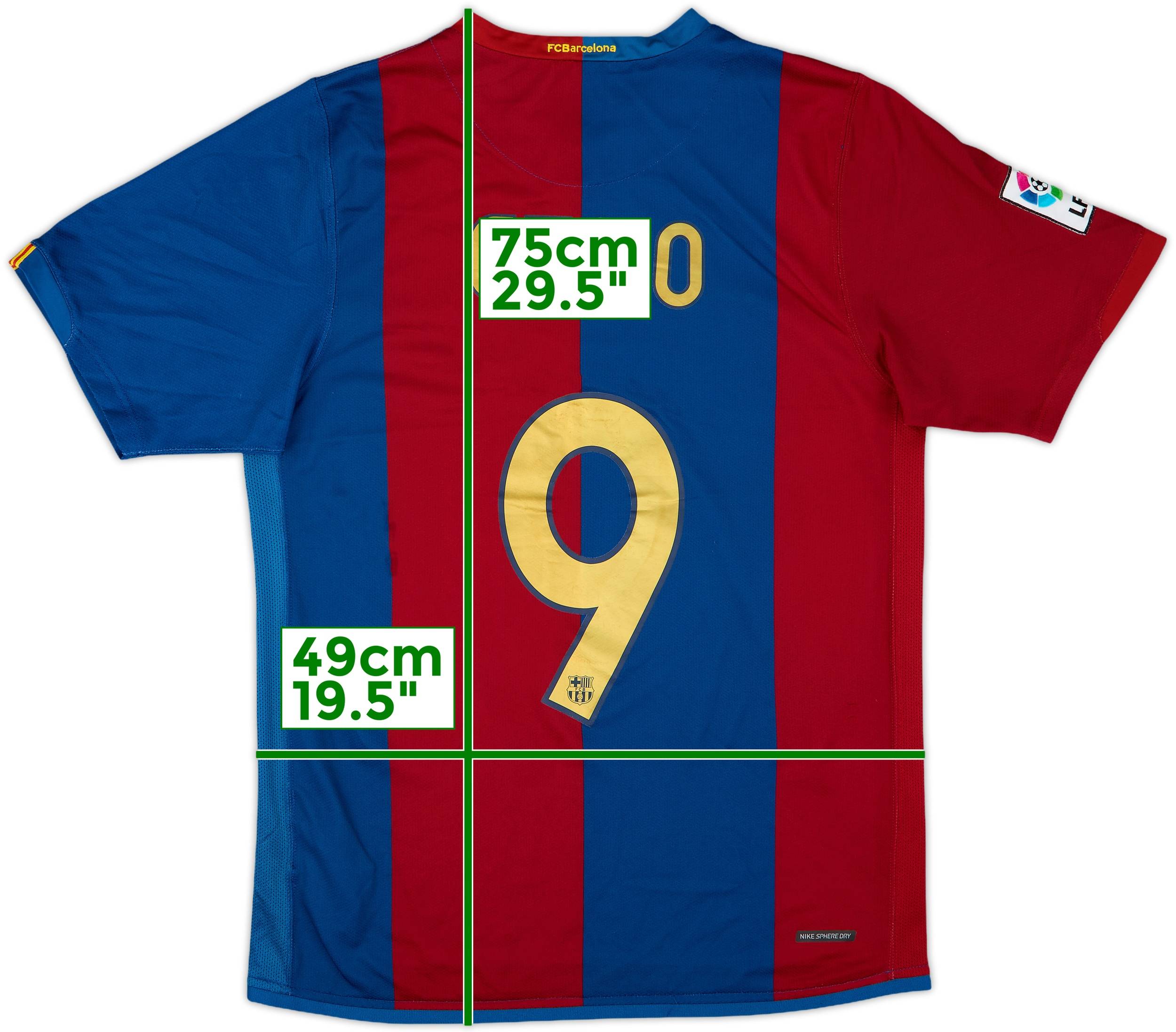 2006-07 Barcelona Home Shirt Eto'o #9 - 8/10 - (M)