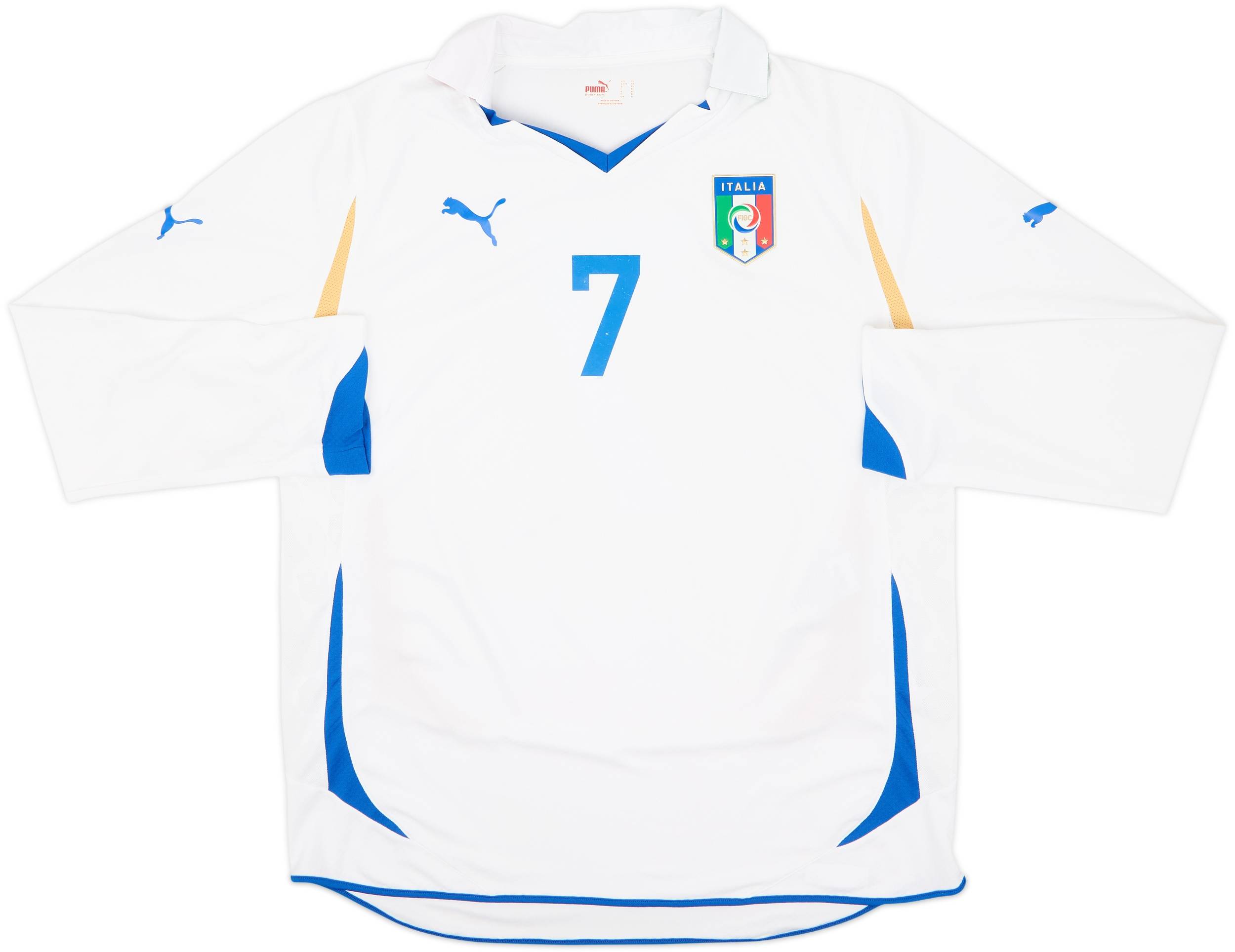 2010-12 Italy Player Issue Away L/S Shirt #7 - 6/10 - (XL)