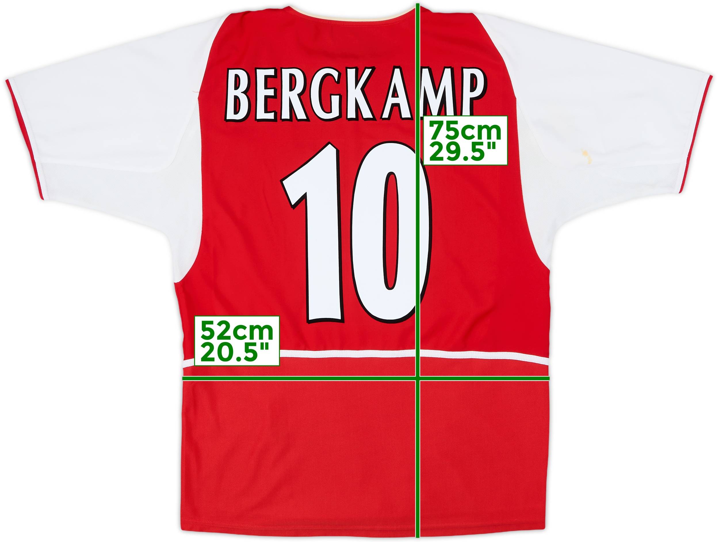 2002-04 Arsenal Home Shirt Bergkamp #10 - 8/10 - (XL)