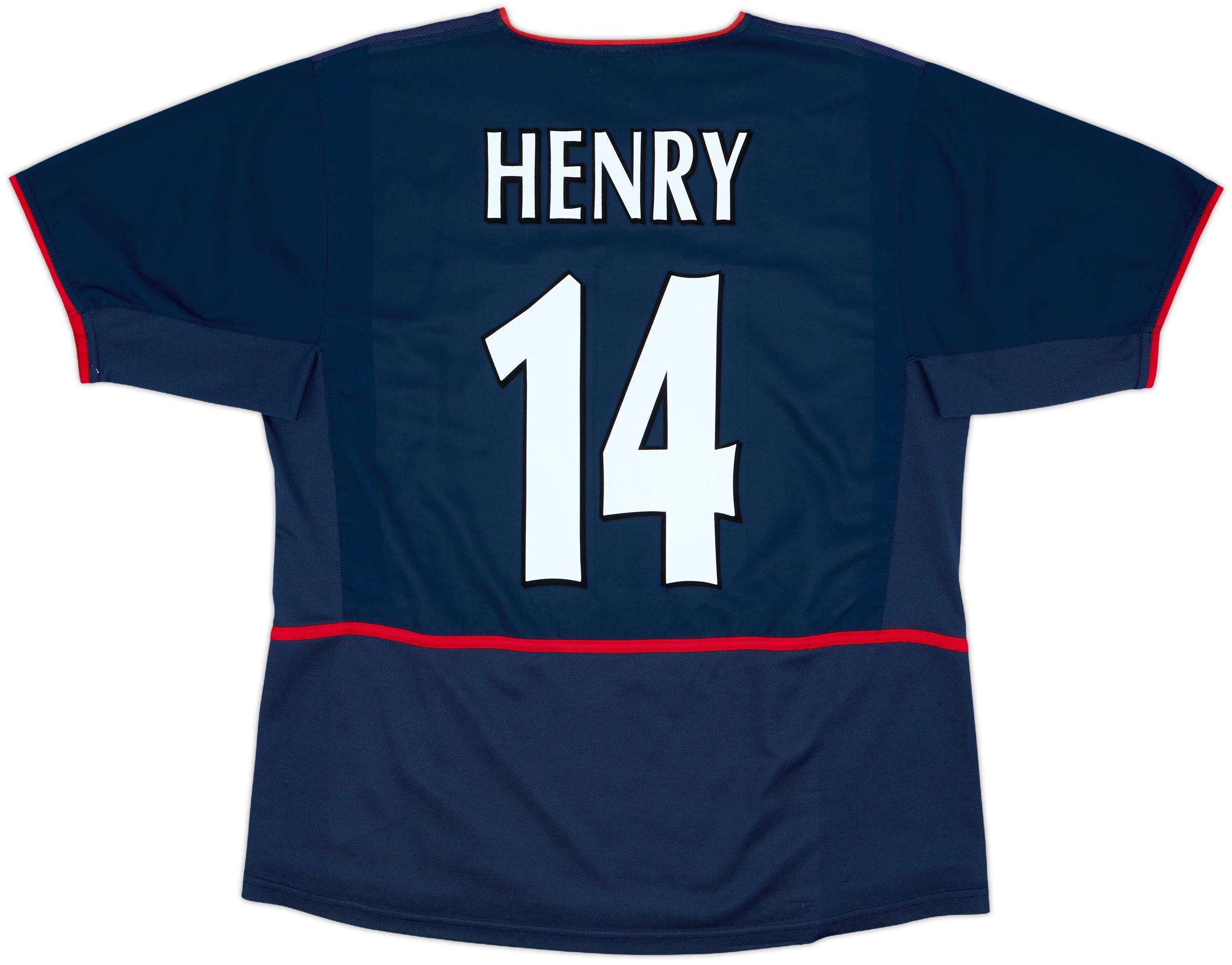 2002-04 Arsenal Away Shirt Henry #14 - 8/10 - (XL)