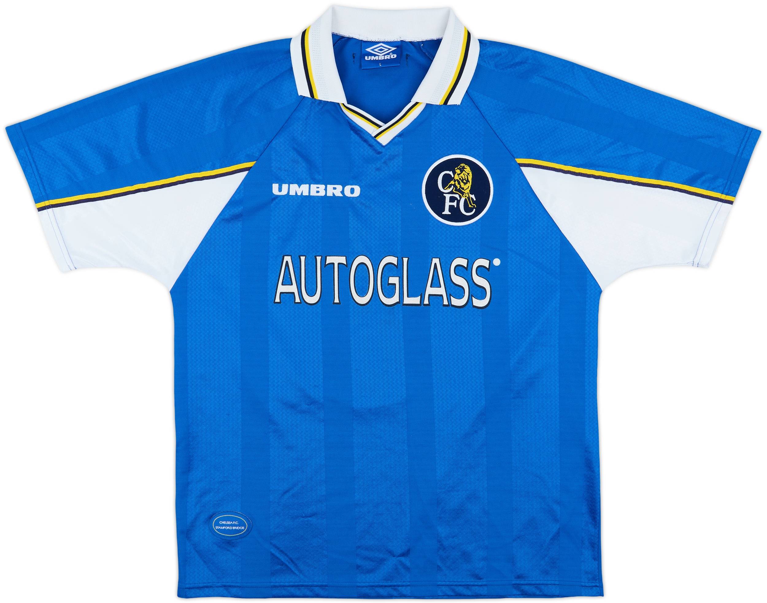 1997-99 Chelsea Home Shirt Zola #25 - 6/10 - (L)